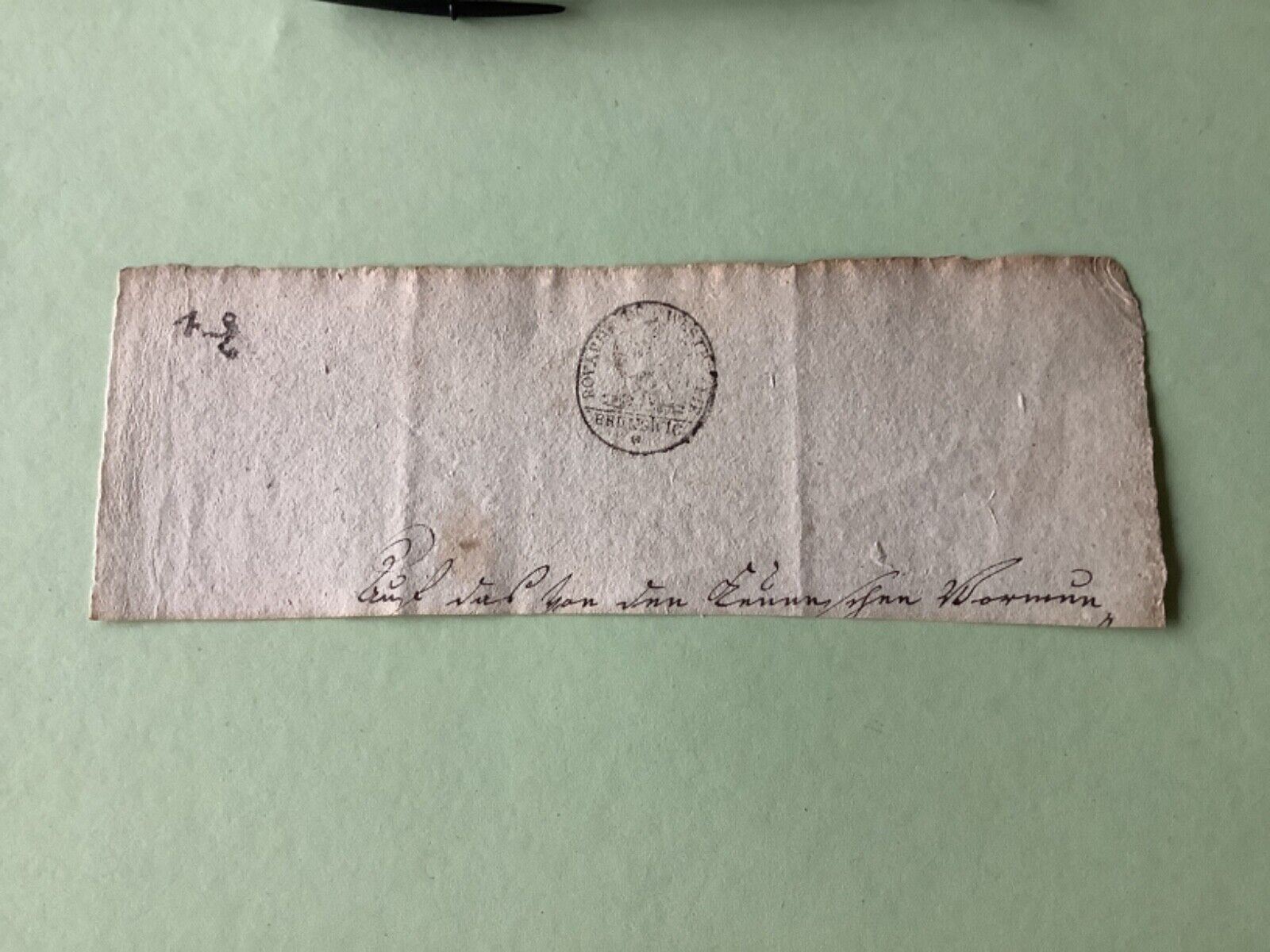 Kingdom of Westphalia Brunswick Napoleonic circa 1808  letterhead Ref A1521