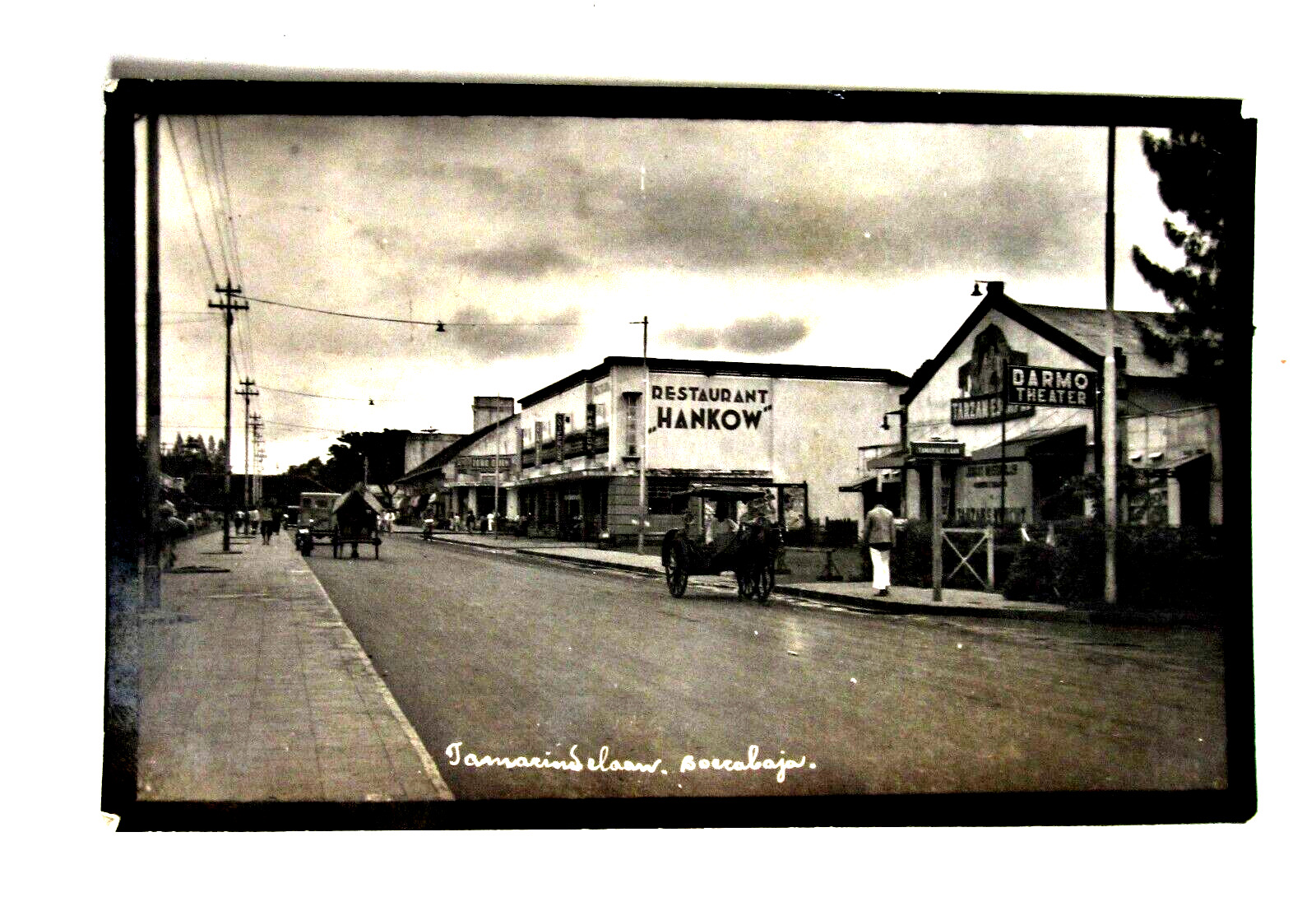 Vintage RPPC Soerabaia,(Surabaya) Java Indonesia, Tamarinde Laan