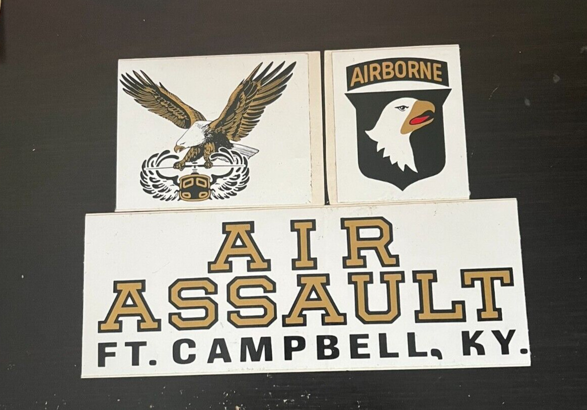 3 Vintage Airborne Stickers