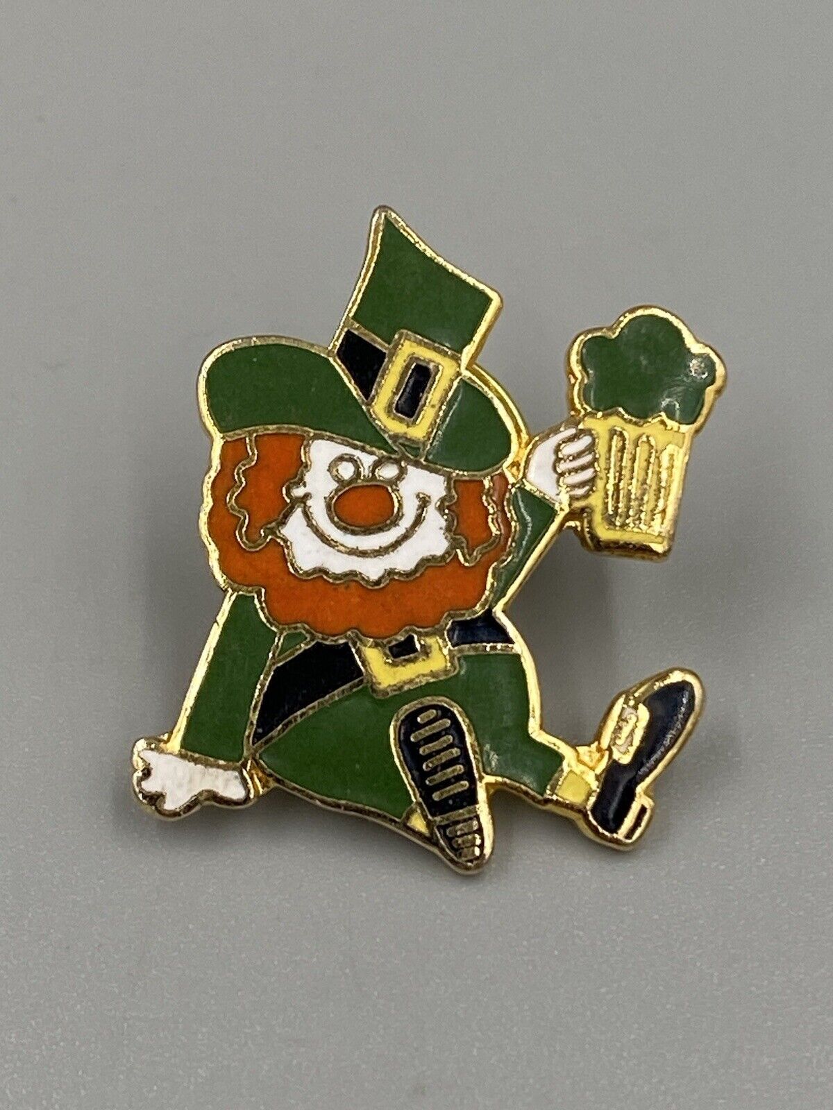 Vintage 1970’s Irish Leprechaun Lapel Hat Pin Centennia