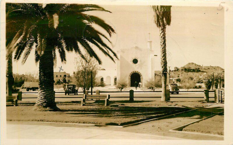 Ajo Arizona 1939 Federated Church RPPC Photo Postcard 21-14242