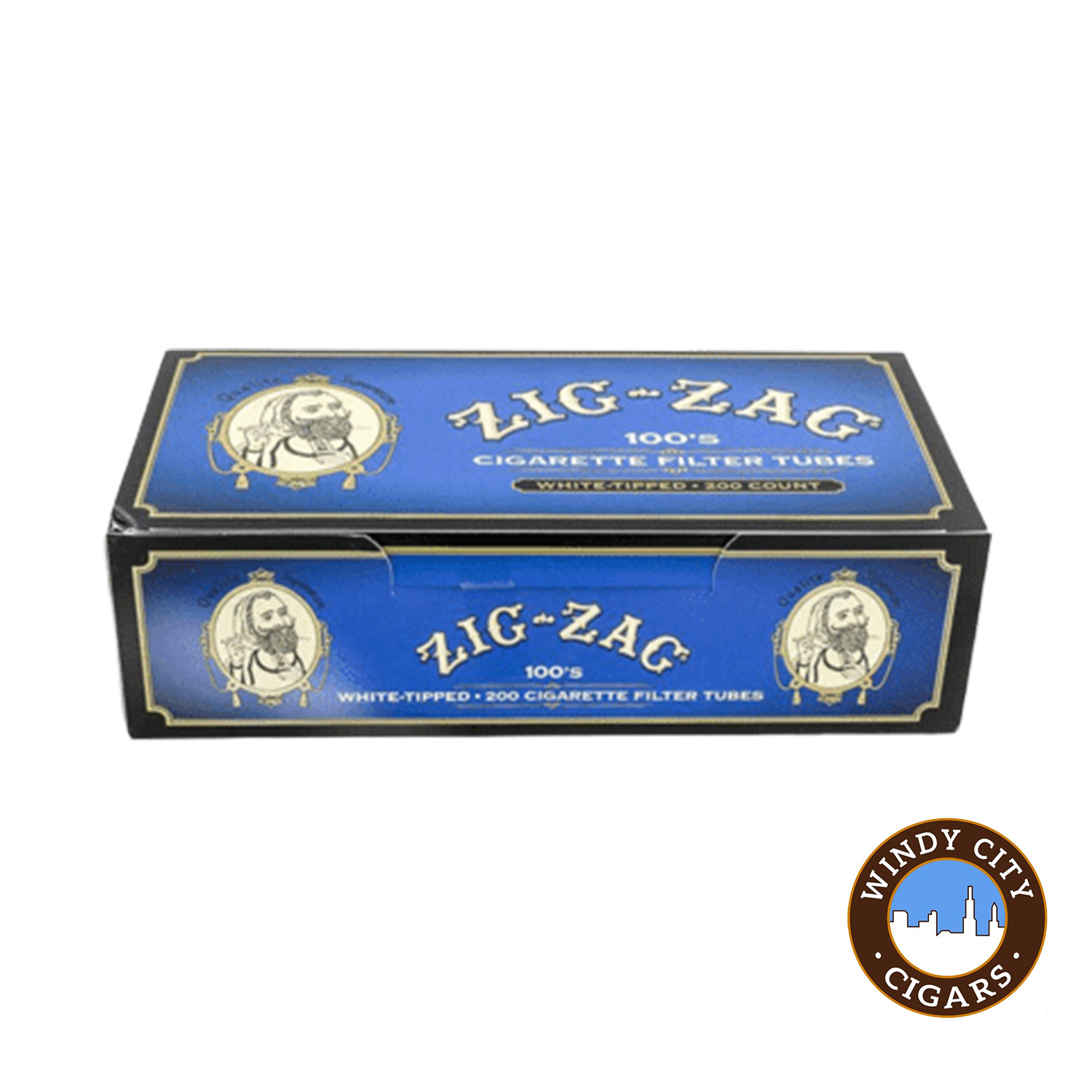 Zig Zag Blue 100s Cigarette 200ct Tubes - 5 Boxes