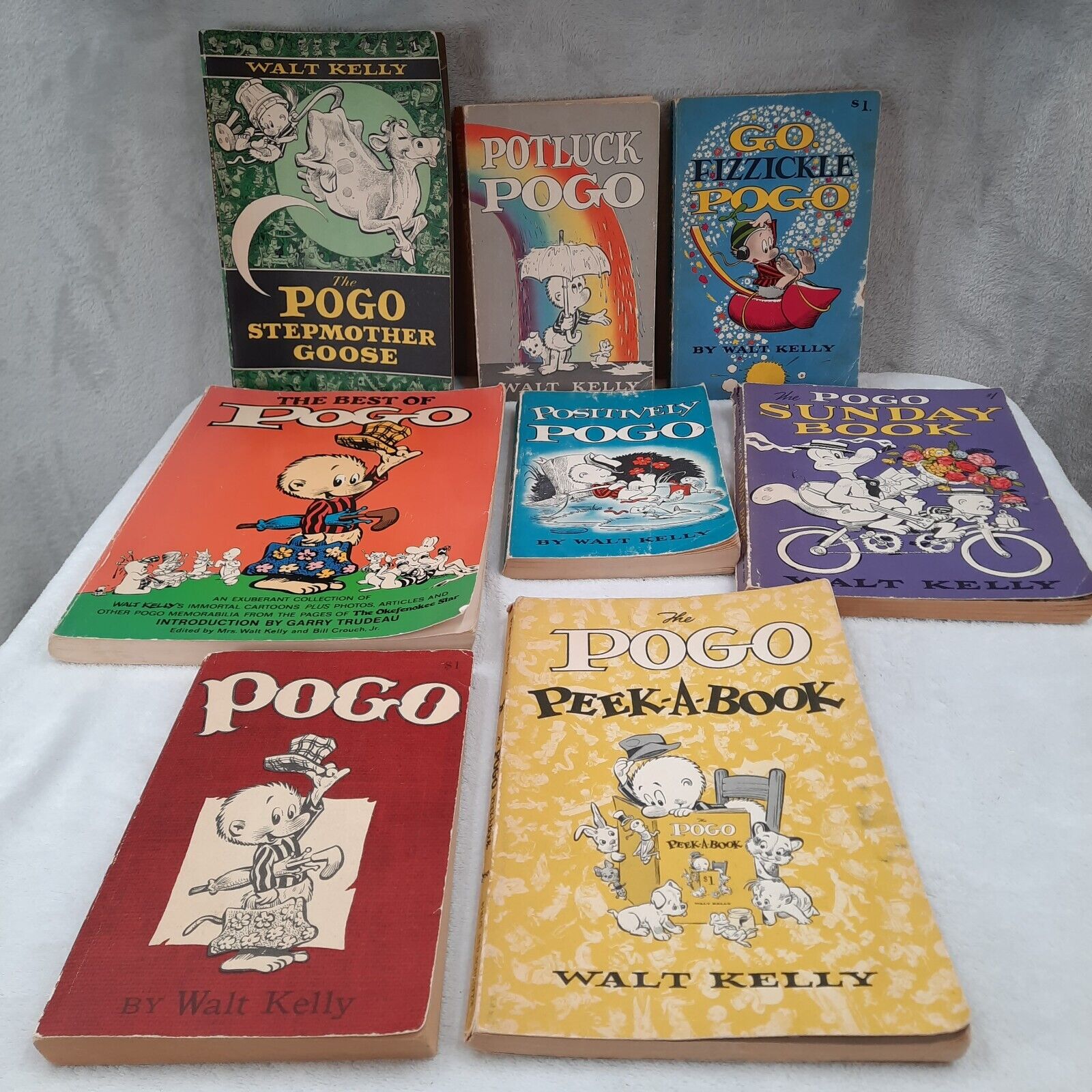 Vintage 1950\'s Pogo Paperback Comic Book Graphic Novel 8 pc Lot Walt Kelly