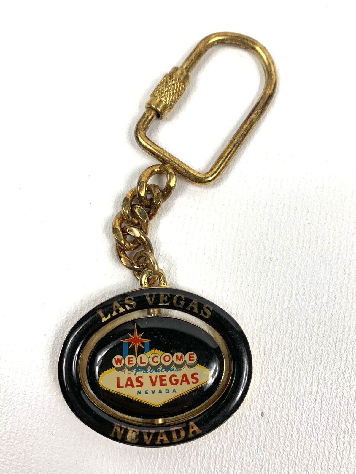 Rare Vintage~ Welcome To Fabulous Las Vegas Nevada Sign Keychain~ 