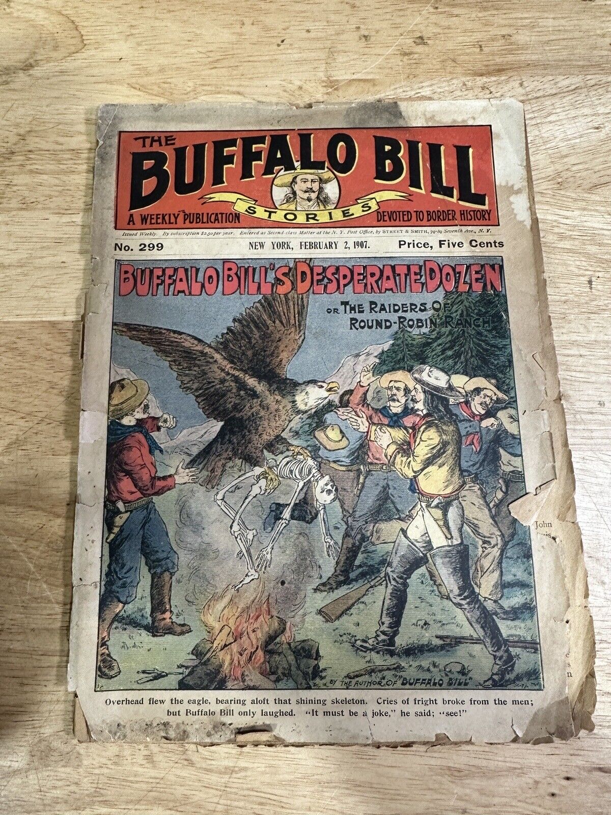 Antique Comic Book 1907 Buffalo Bill’s Desperate Dozen No 299