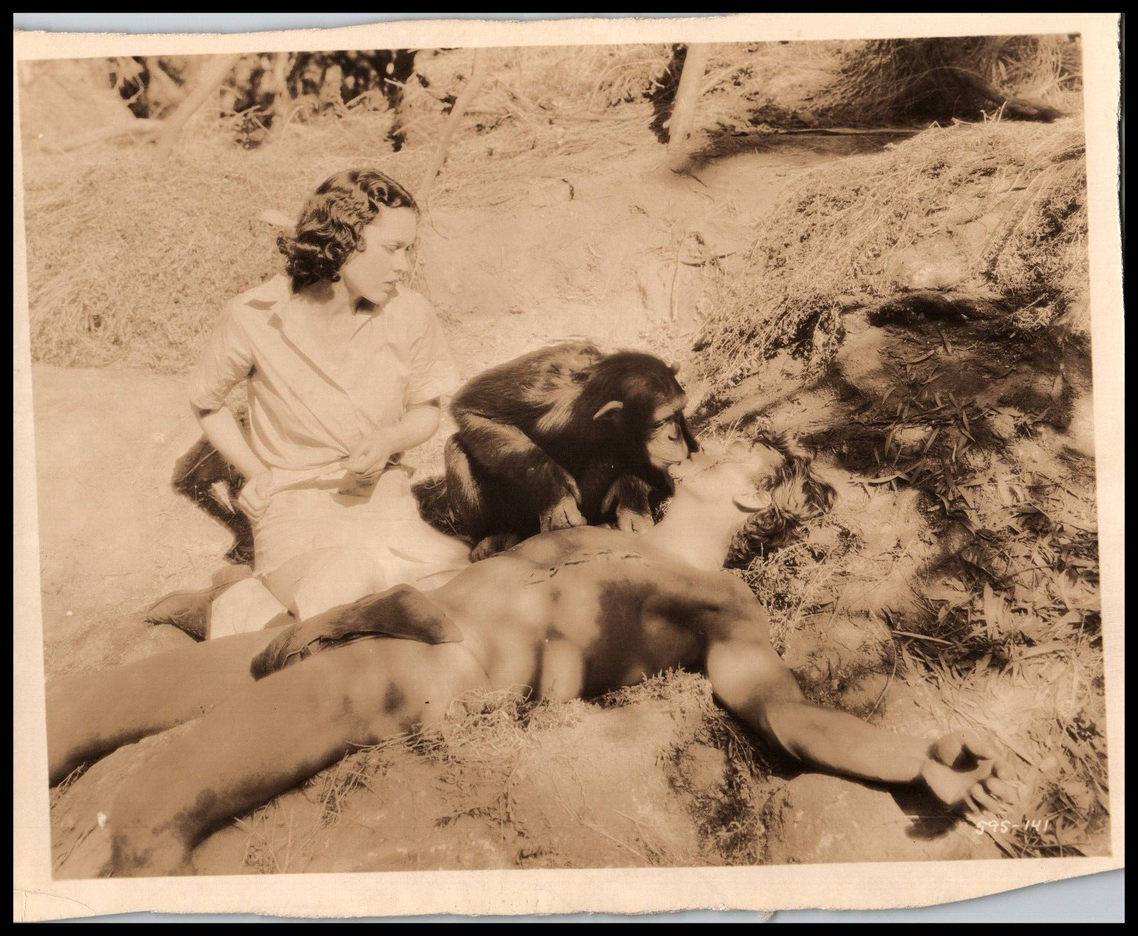 Maureen O'Sullivan + Johnny Weissmuller Tarzan the Ape Man 1932 ORIG Photo 716