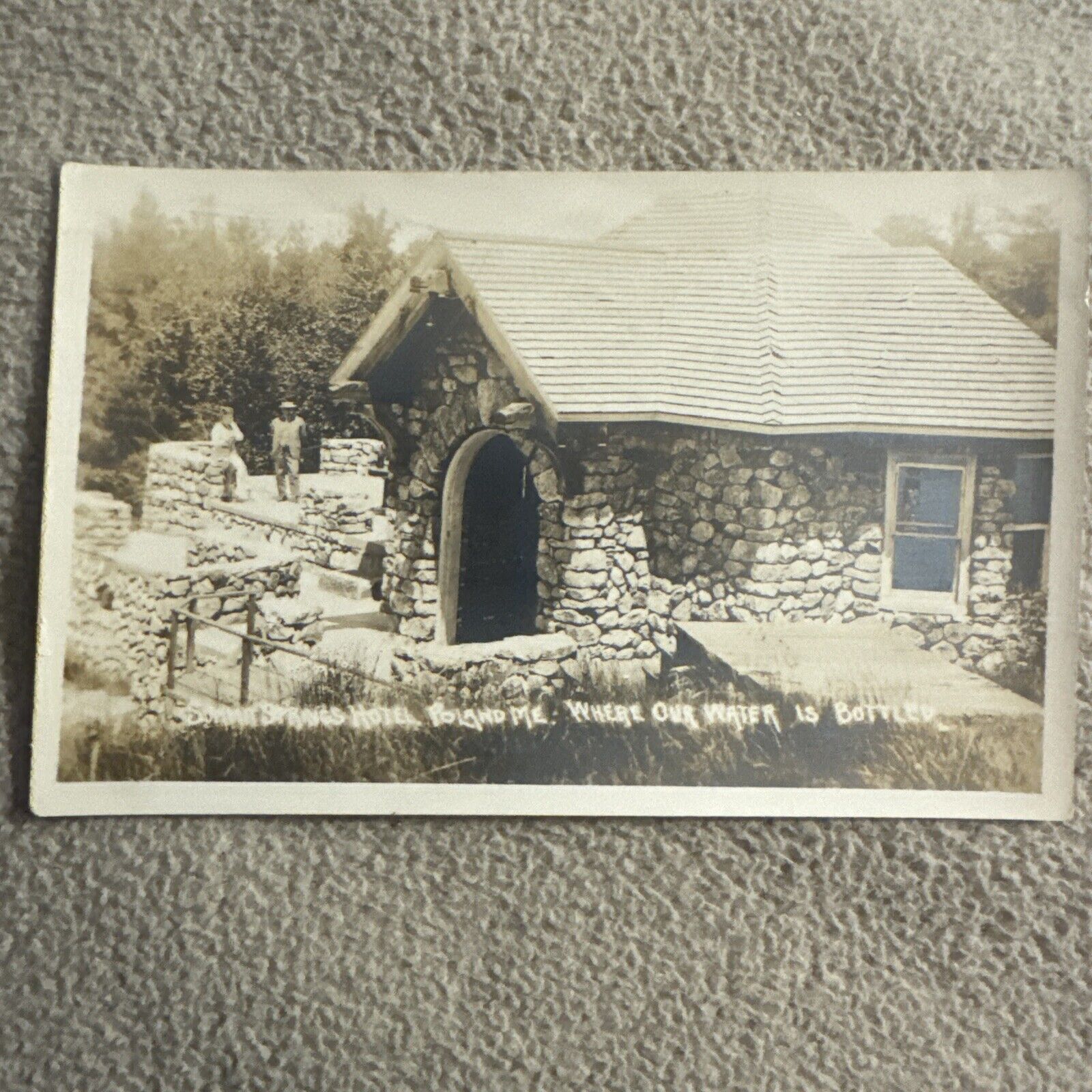 Summit Springs Hotel Poland, ME Where Our Water Is Bottled Vintage RPPC