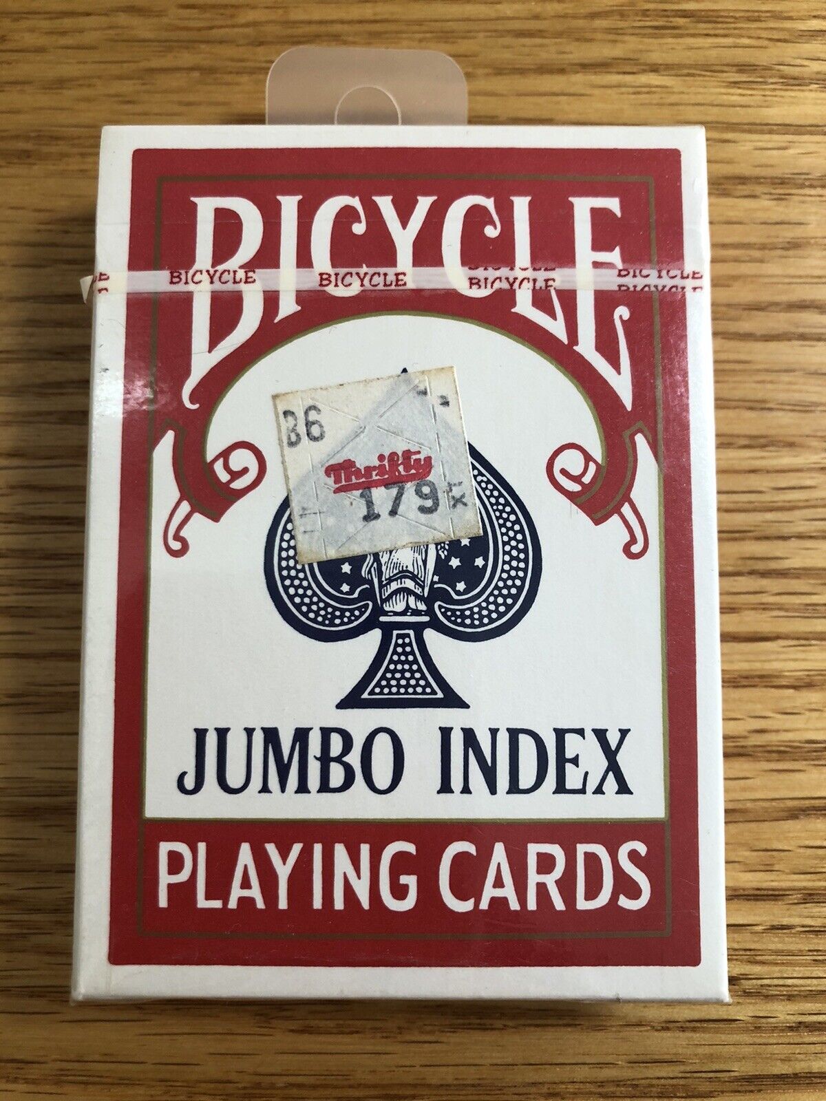 Vintage Bicycle Jumbo Index Deck “Curvy” Lady Liberty UPC on RIGHT Blue Seal New
