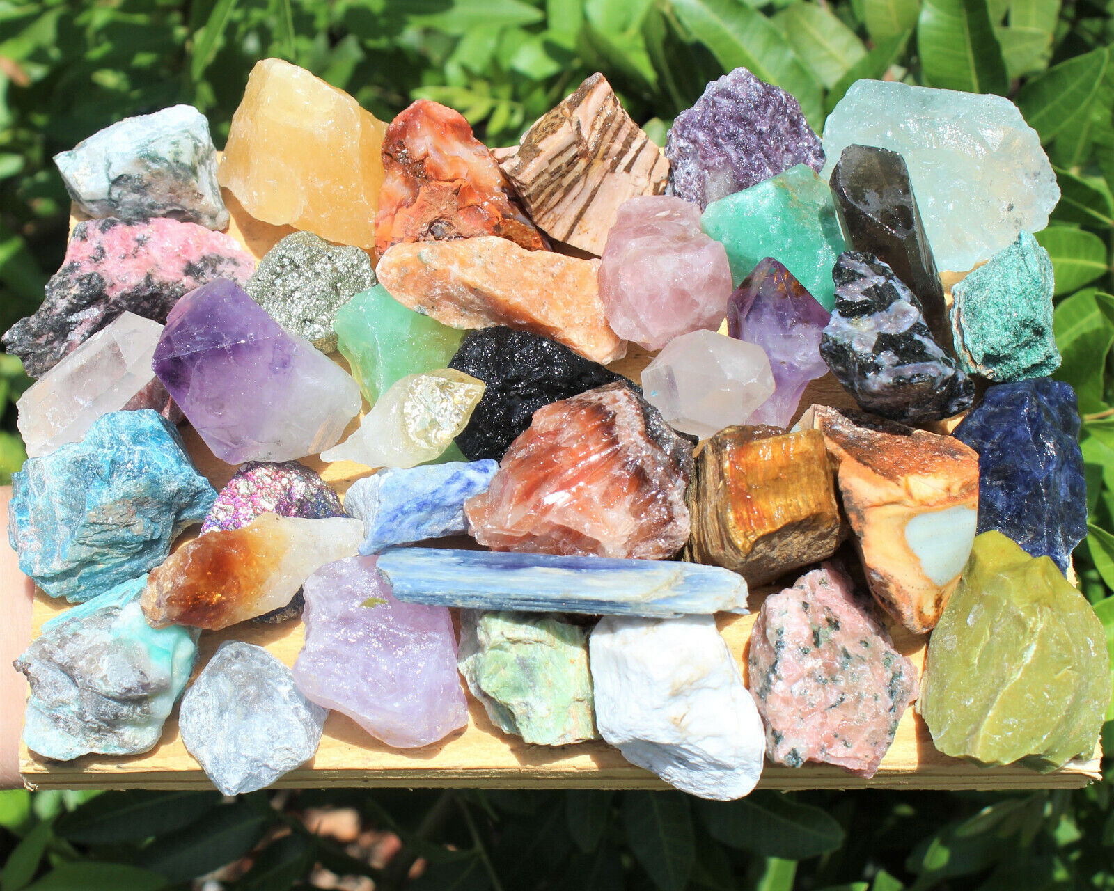 Bulk Mixed Crafters Collection: Gems Crystal Natural Rough Raw HUGE 10lb Lot