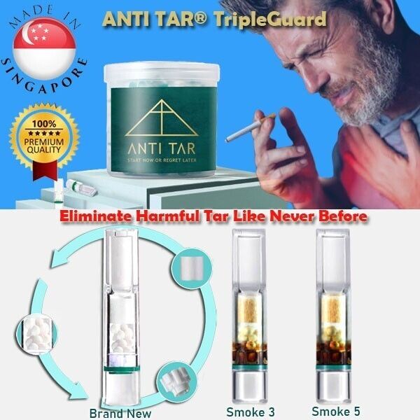 ANTI TAR® TripleGuard Cigarette Filter Tips Holder Smoking Tar Trap Block