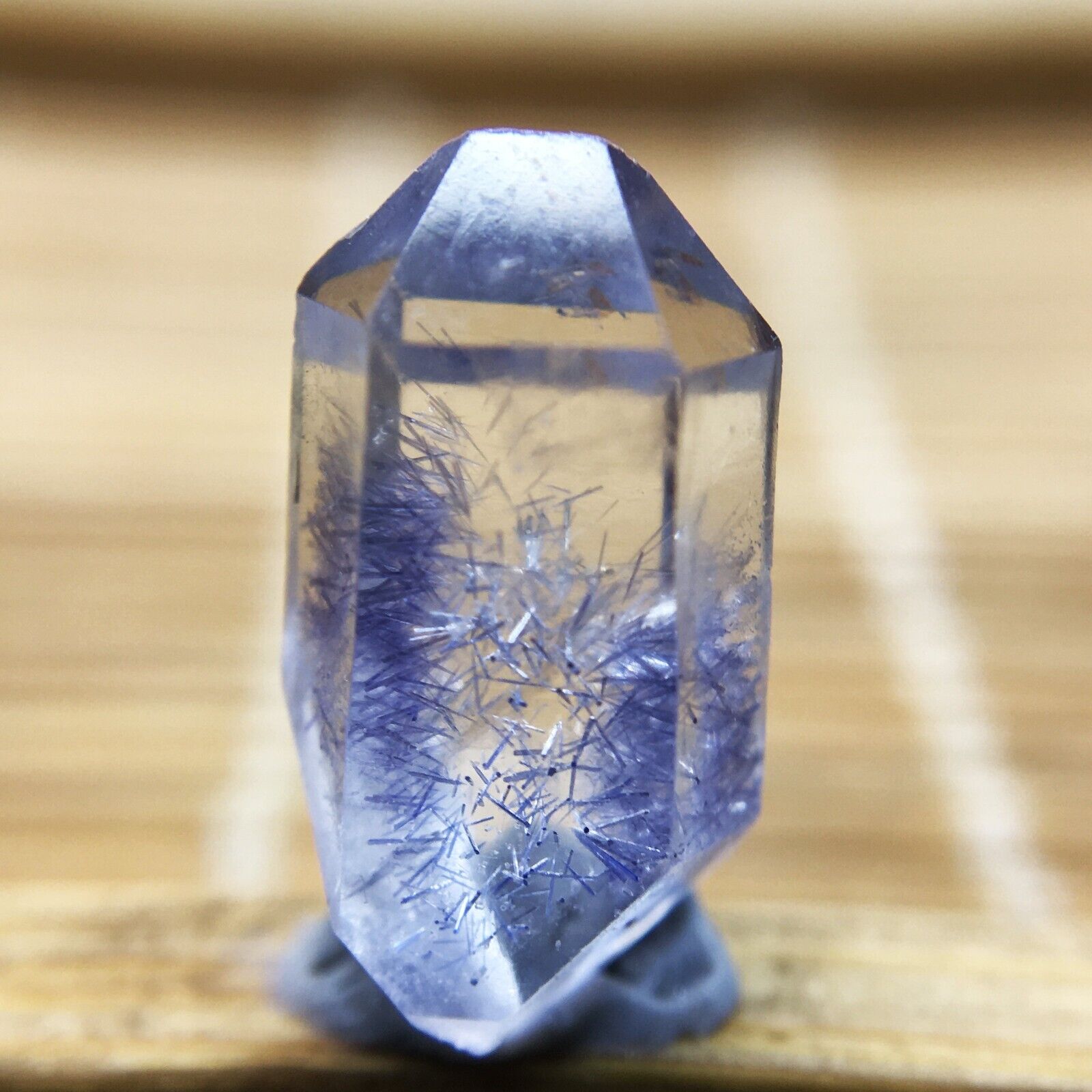 3.8Ct Very Rare NATURAL Beautiful Blue Dumortierite Quartz Crystal Specimen