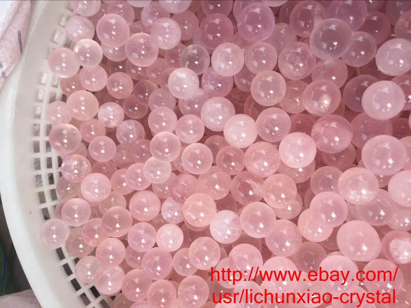 4.4lb wholesale Natural Mozambique ICY Rose Quartz Crystal Sphere Ball Healing