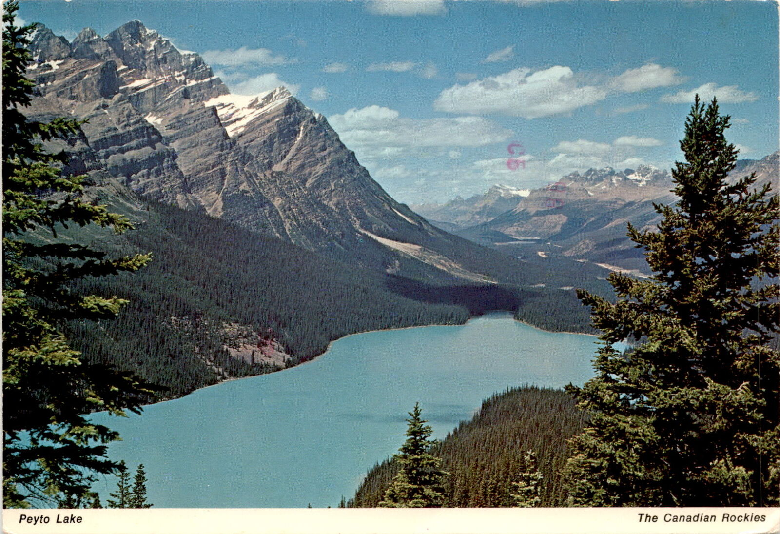 Lake color from glacial silt vintage postcard