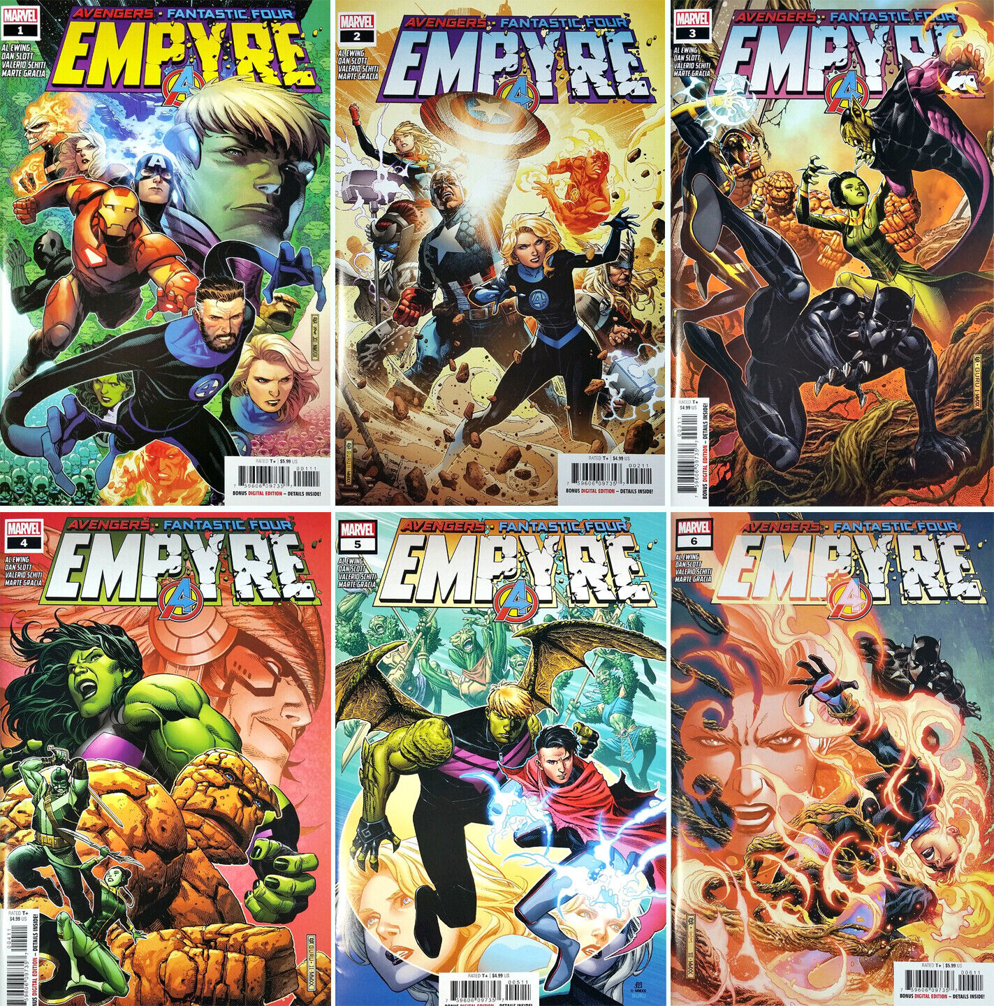 EMPYRE  #1 - #6 (2020) Marvel Comics  Avengers/Fantastic Four
