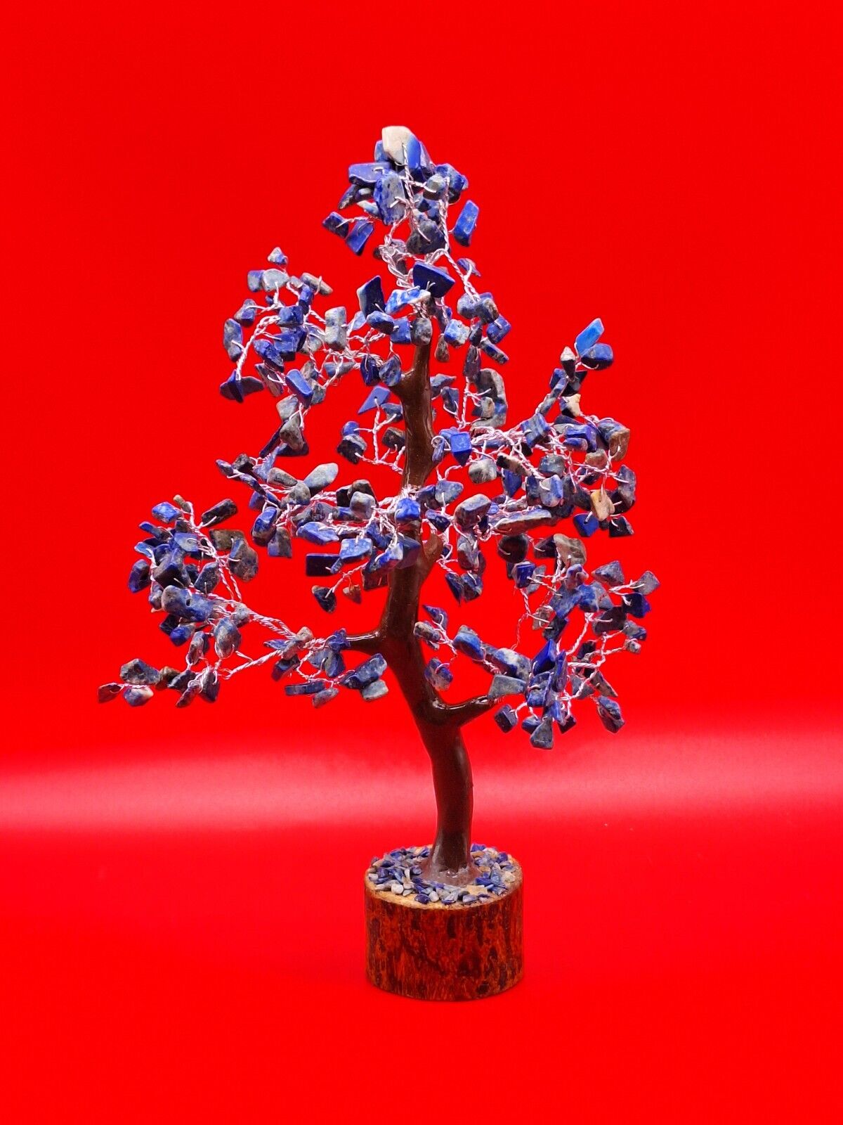 Lapis Lazuli Natural Crystal Gemstone Money Tree Good Luck Prosperity Feng Shui