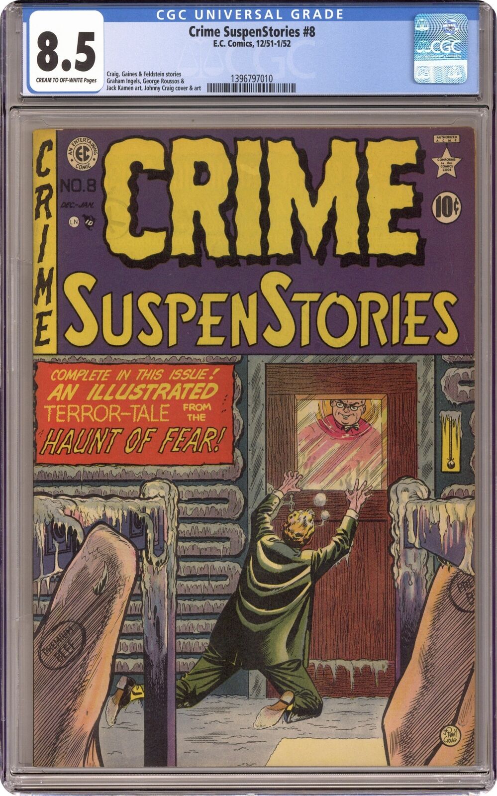 Crime Suspenstories #8 CGC 8.5 1951 1396797010