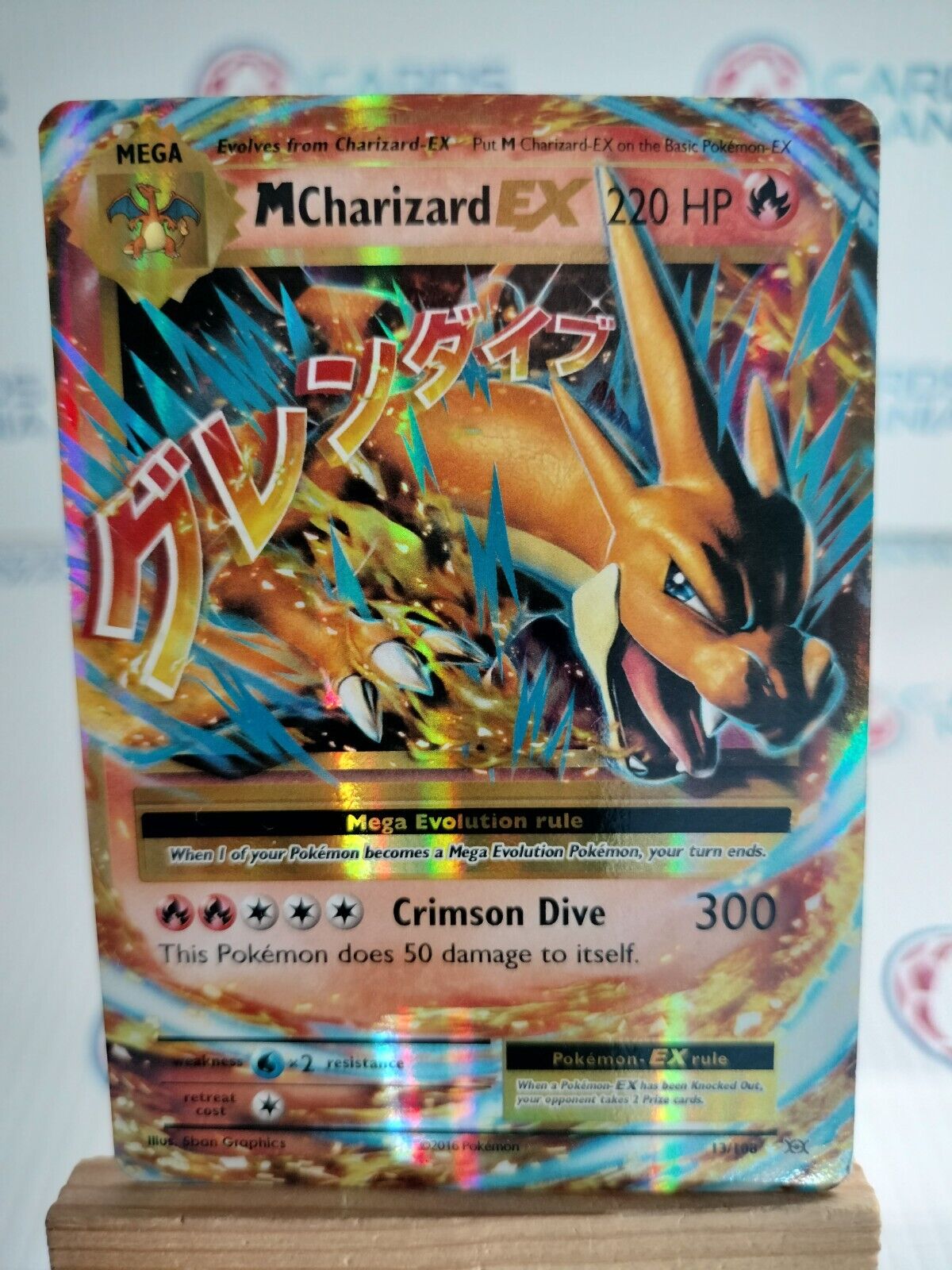 Pokemon Card M Charizard EX 13/108 Holo Evolutions (21)