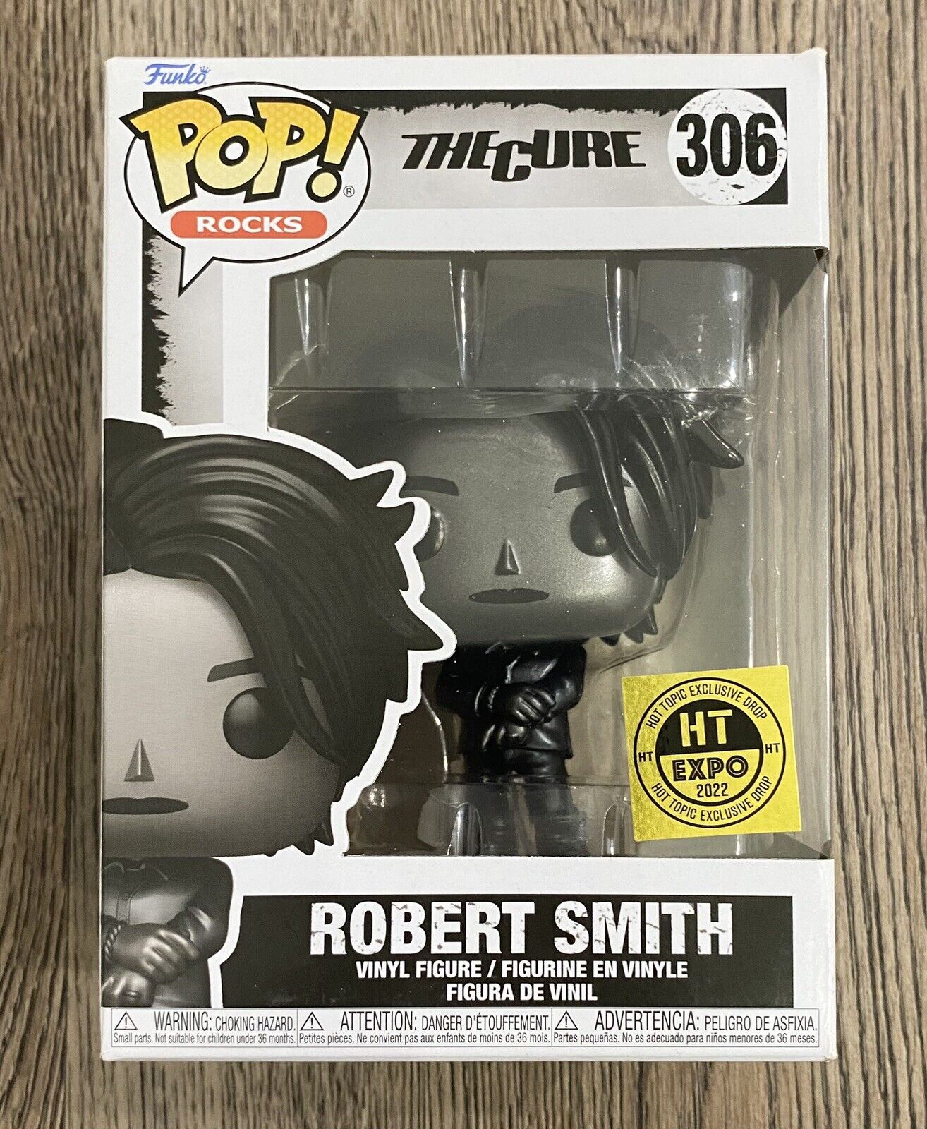 Funko Pop Rocks - The Cure: Robert Smith #306 Hot Topic Expo w/ Protector