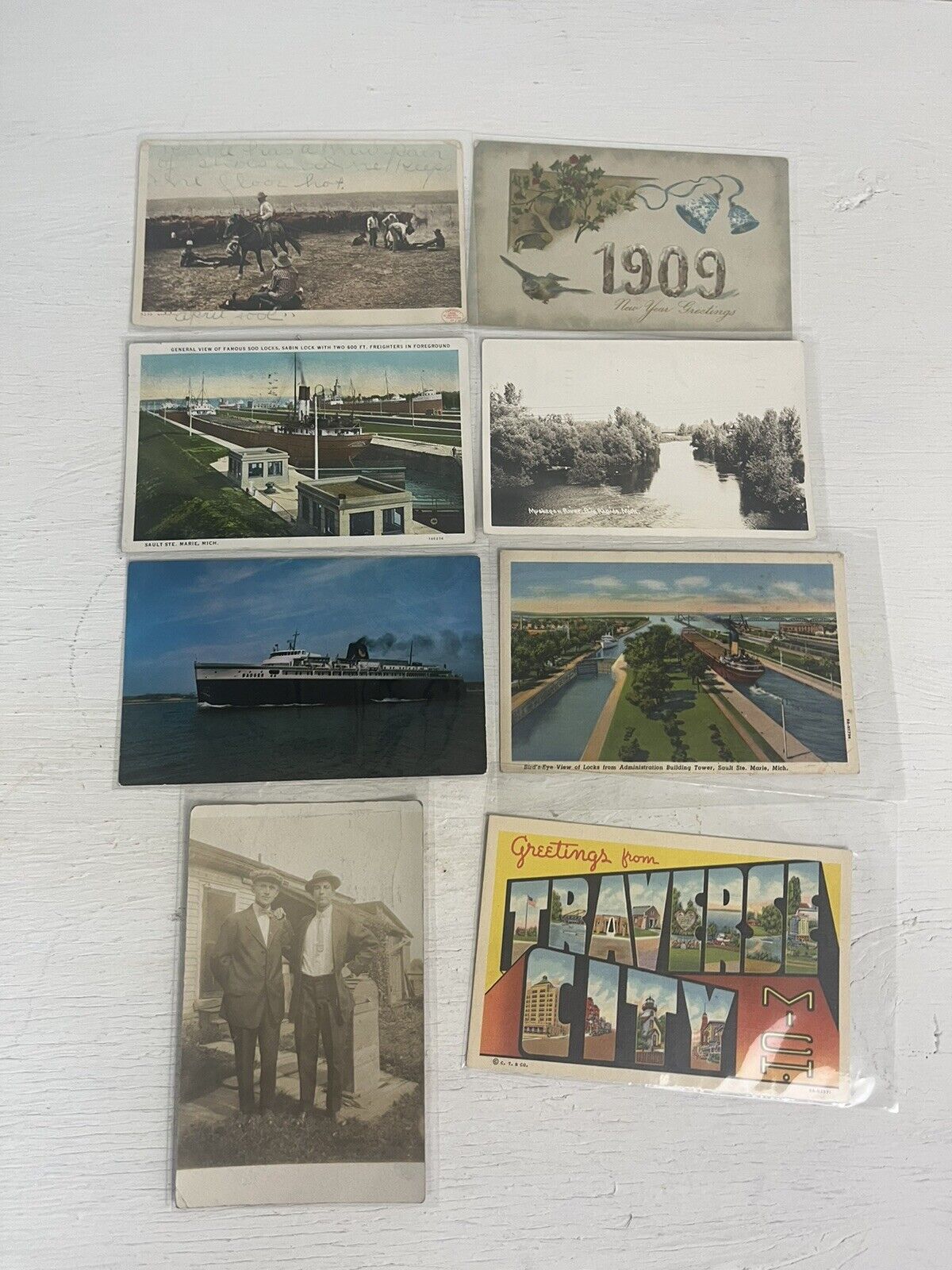 Early 1900’s Vintage Postcards With Stamps Lot Of 8