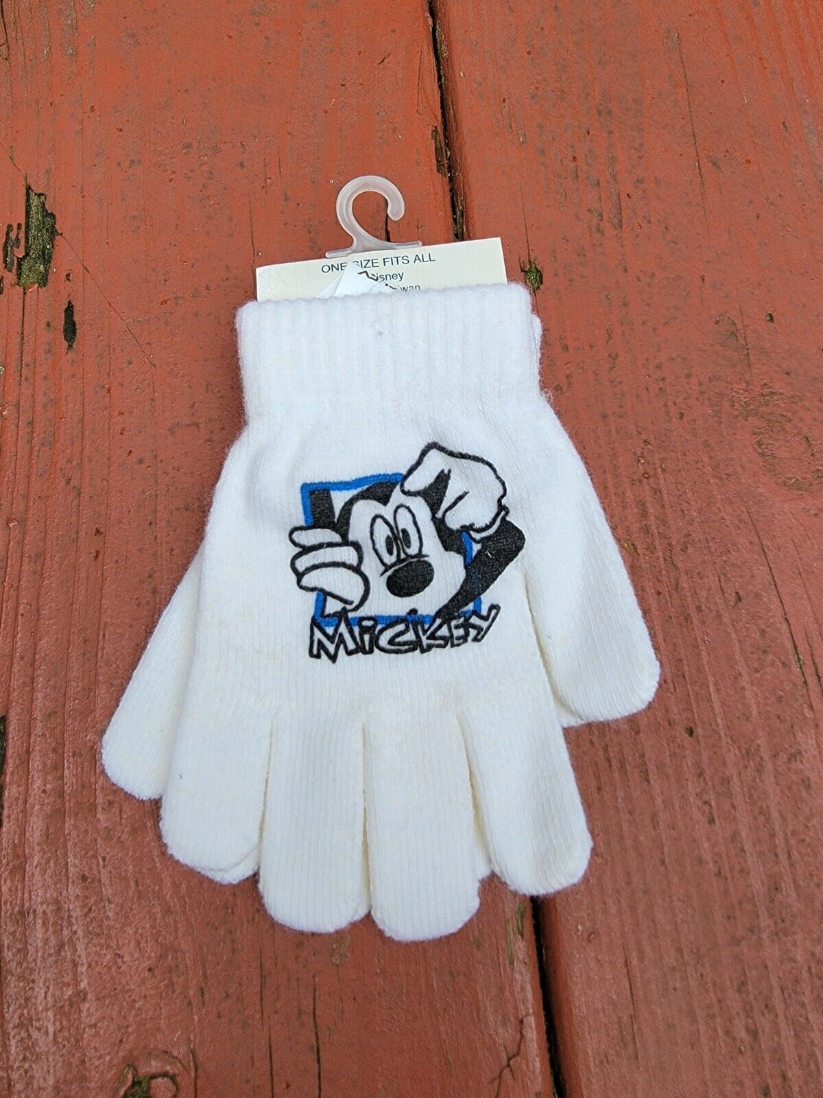 New Vintage DISNEY MICKEY MOUSE MAGIC GLOVES  MITTENS White