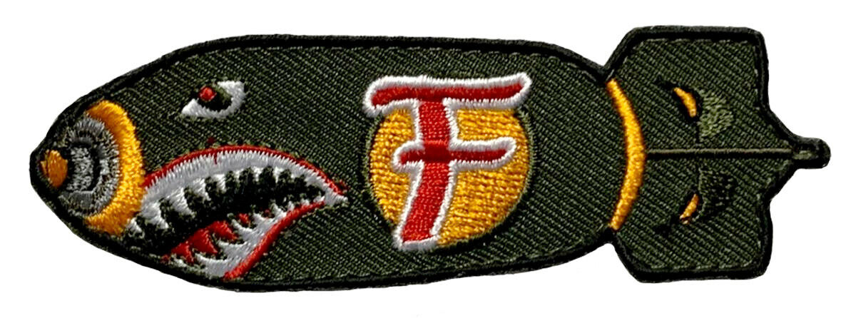 Dropping F Bomb WW 2 Style Tactical Patch [Hook Fastener-FB8]