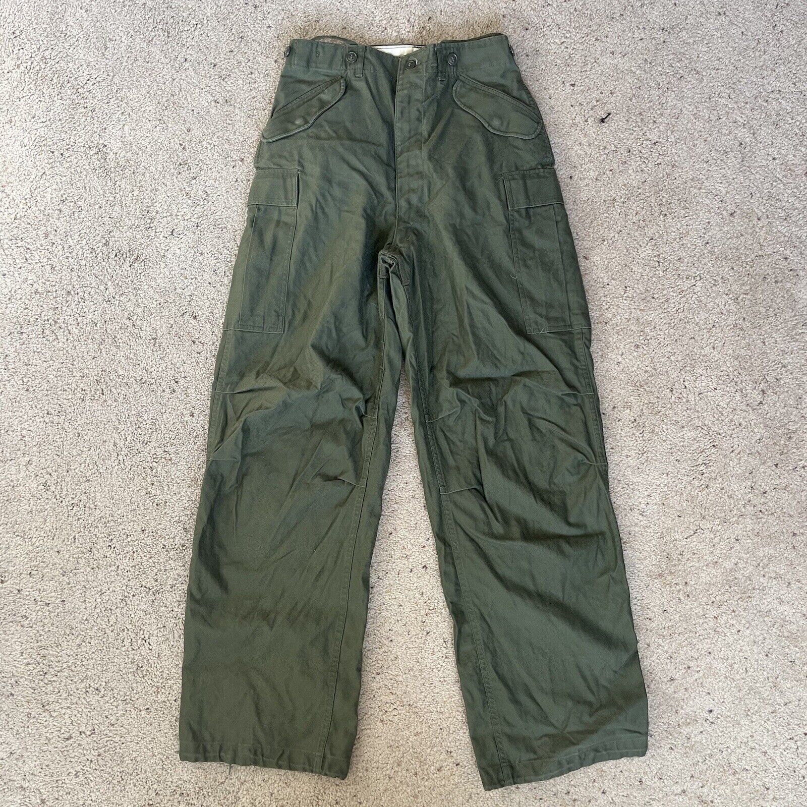 Vintage 1950's US ARMY Type II Trousers Sateen John Ownbey Co. Size Long Small