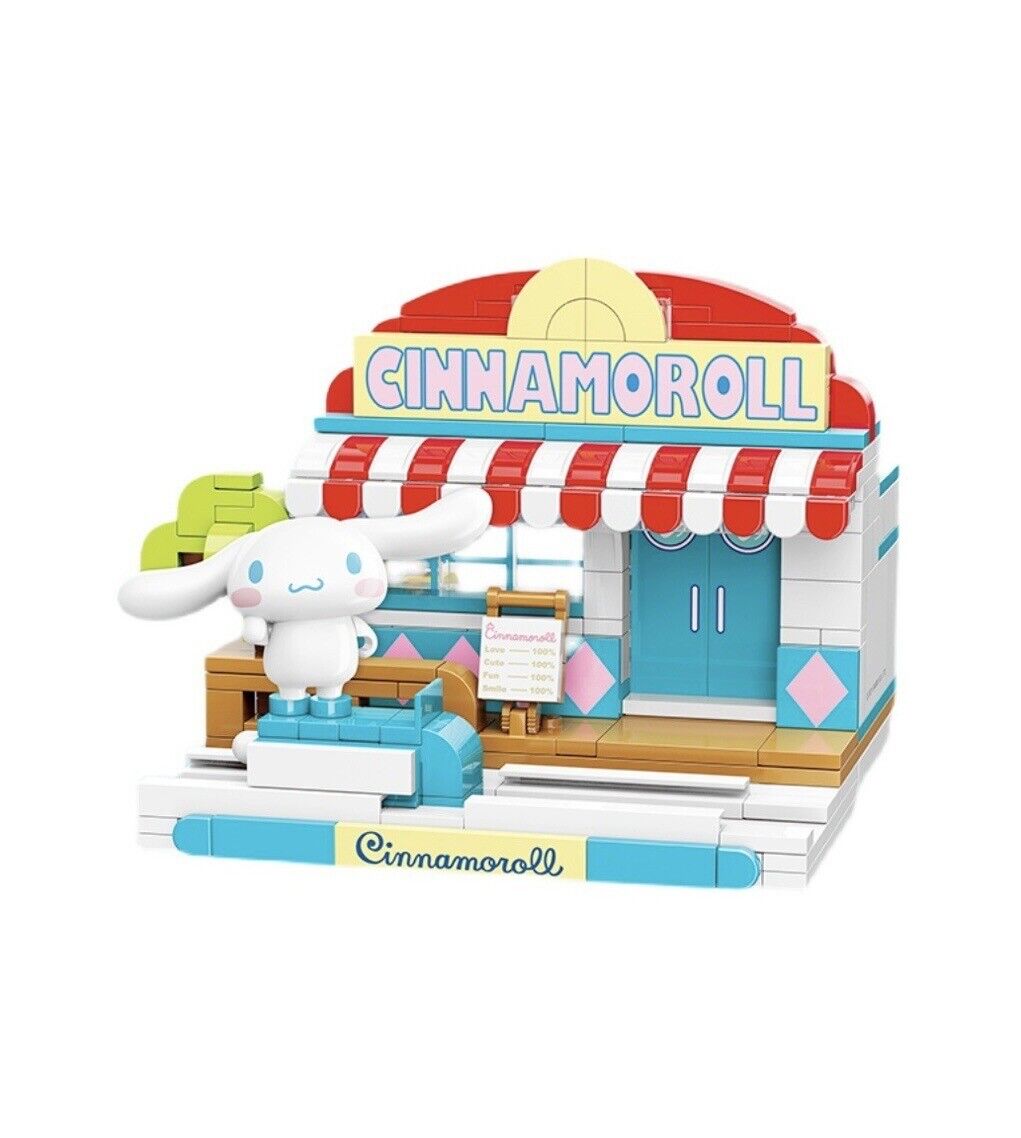 Sanrio Assembled Toy Building Blocks Cinnamoroll Summer Coconut Ice Desert Shop
