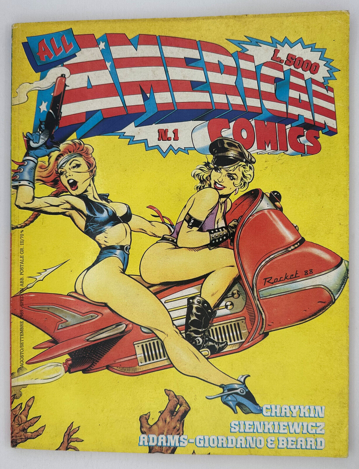 All American Comics 1 (Planet Comics 1) Comic Art 1989 Dave Stevens (Italian)