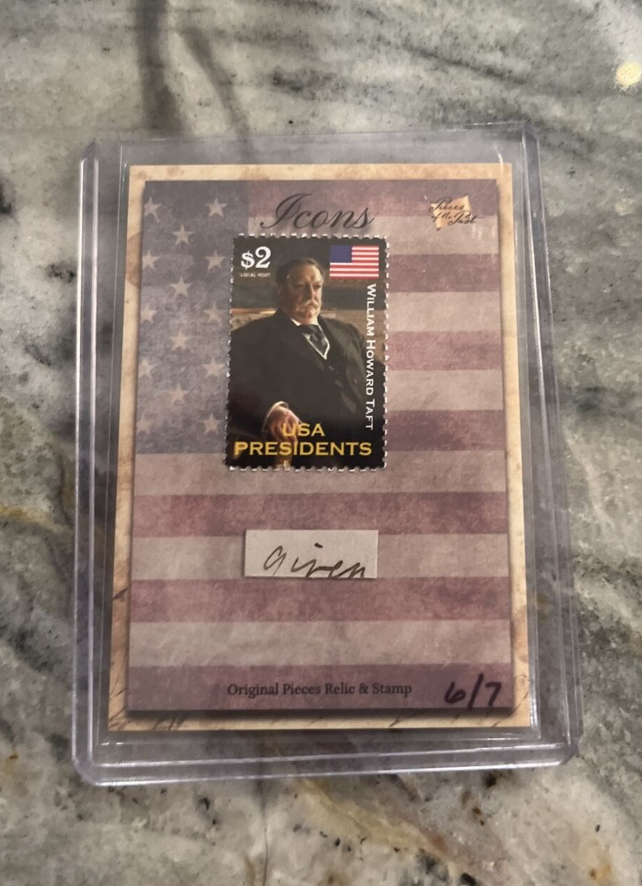 2018 Pieces Of The Past THEODORE ROOSEVELT..HANDWRITING RELIC numbered 6 of 7