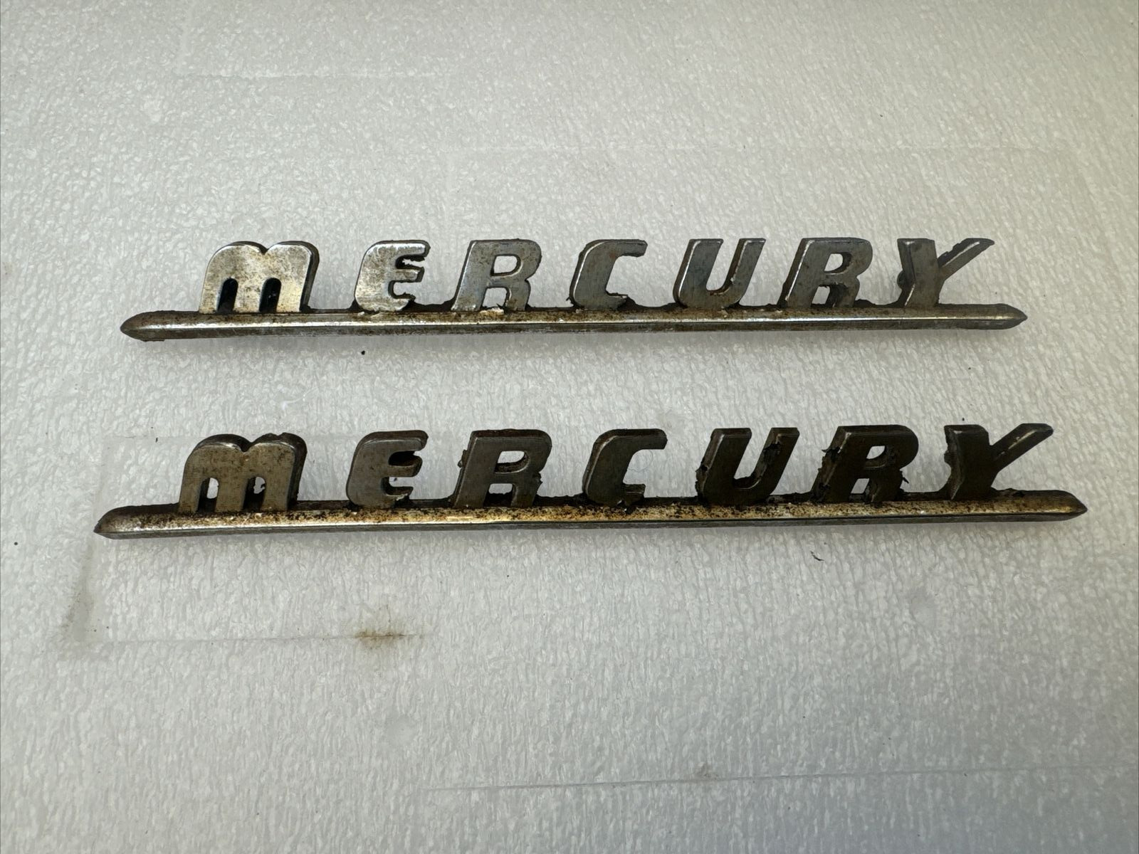 1930s~40s? Vintage Car MERCURY  Emblems Lot Of Two