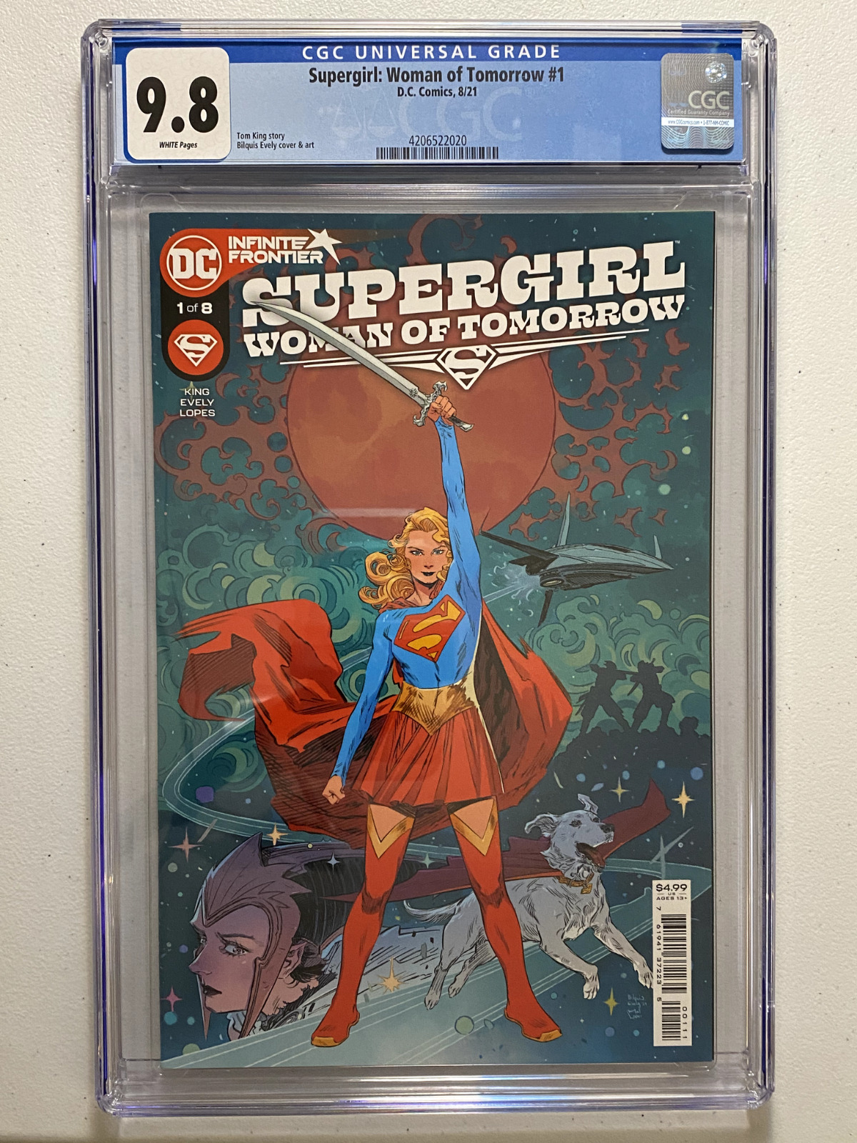 Supergirl: Woman of Tomorrow #1, KEY, Tom King, Bilquis Evely, CGC 9.8, DC 2021