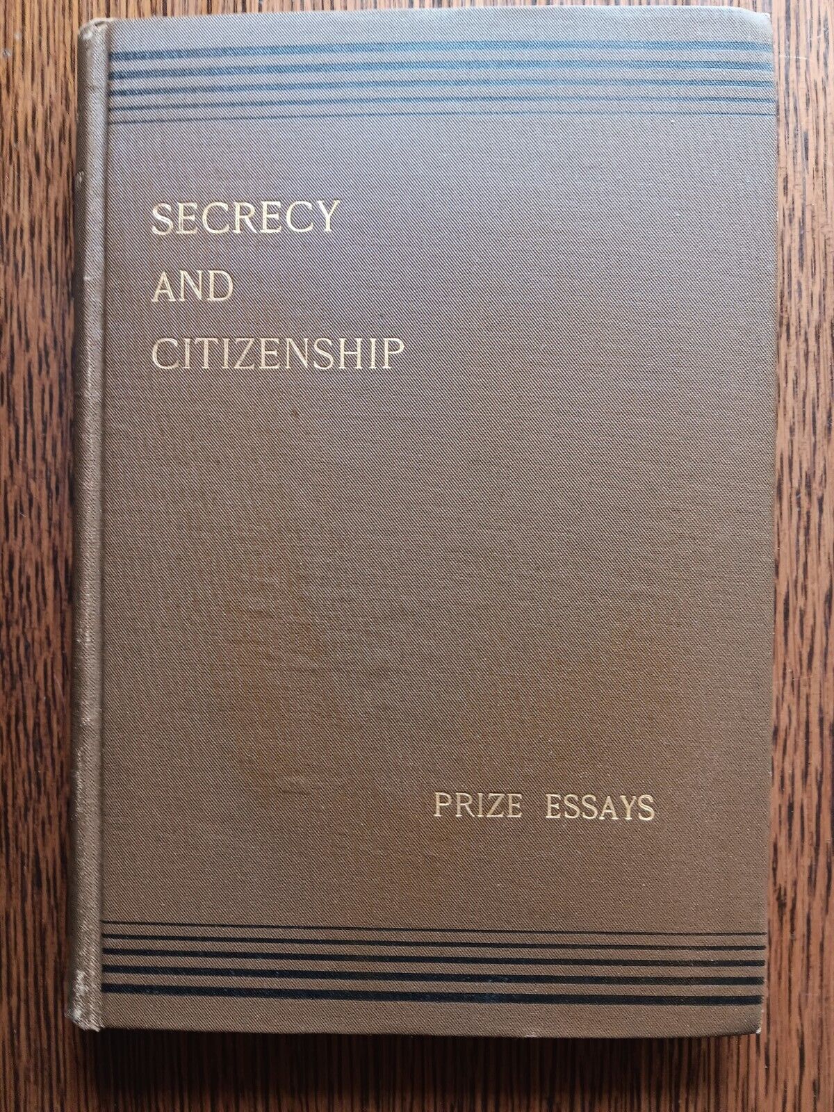 1897 SECRECY & CITIZENSHIP-ANTI-MASONIC &SECRET SOCIETY BOOK-VTG-ANTIQUE
