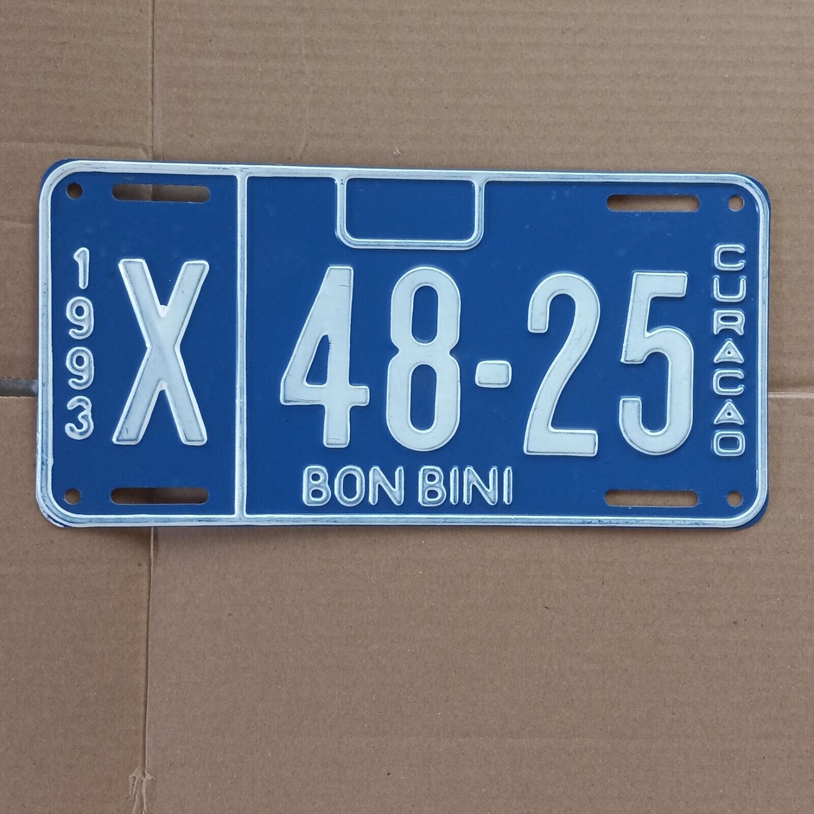 1993 Curacao License Plate - \