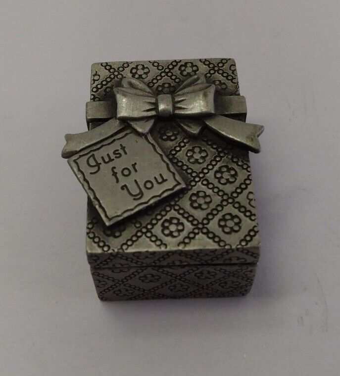 Ms Dee Pewter Mini Gift Box No 45 Just For You Trinket Because You\'re Special