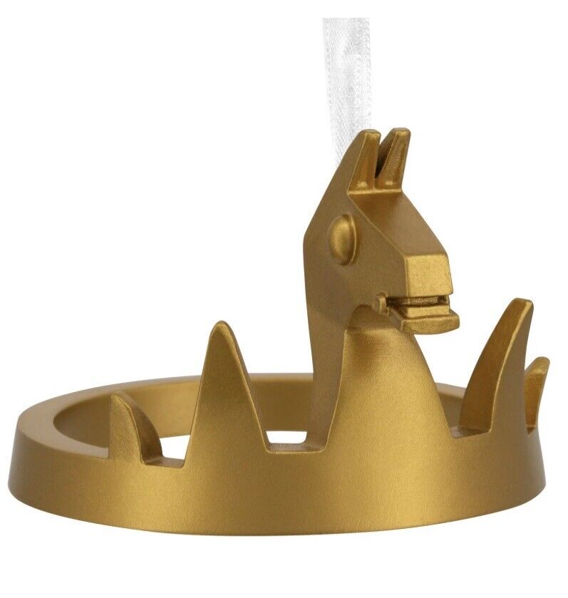 NEW 2023 Hallmark Christmas Tree Ornament Fortnite Victory Crown Gold