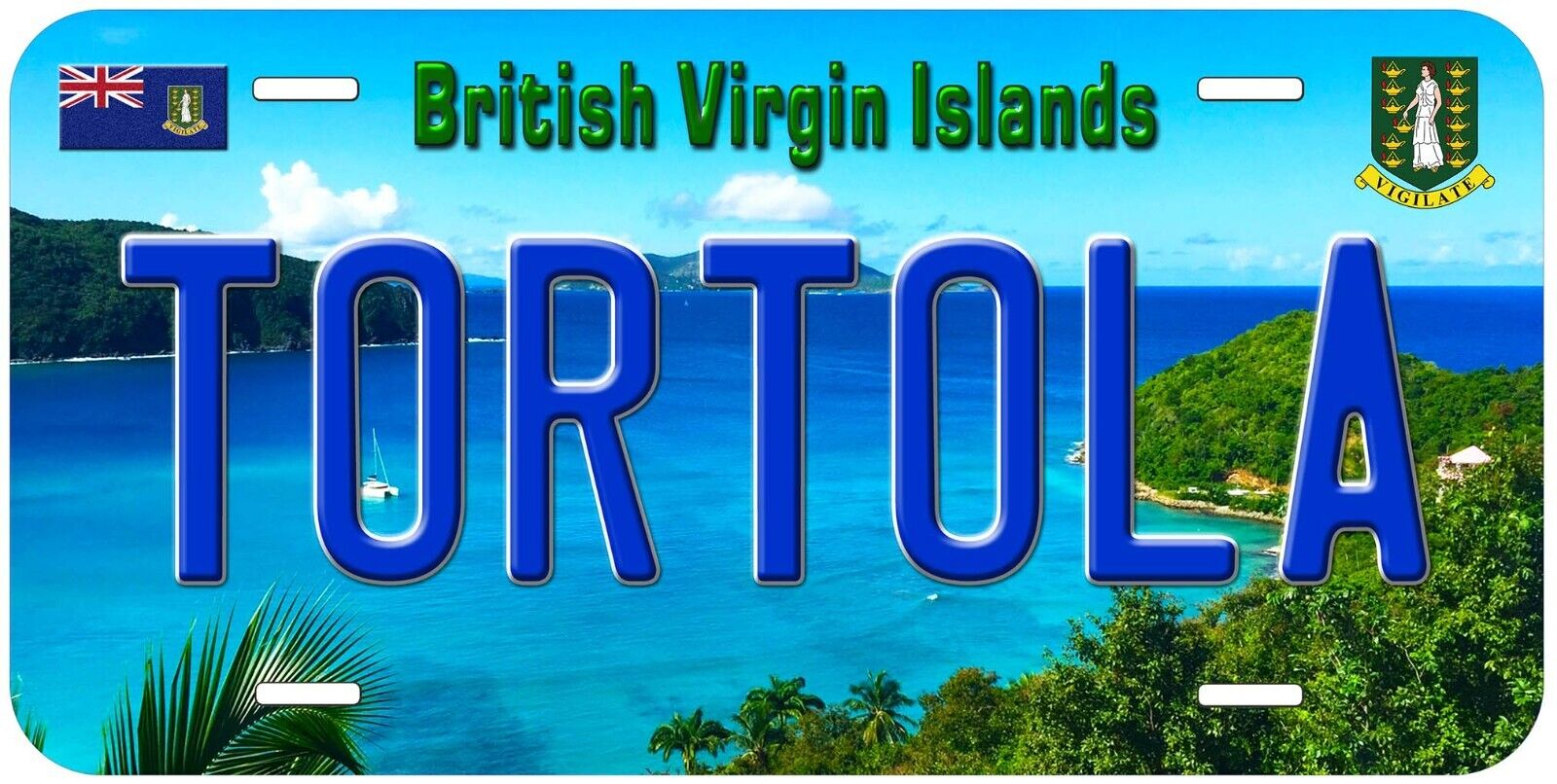 Tortola British Virgin Islands Novelty Car License Plate