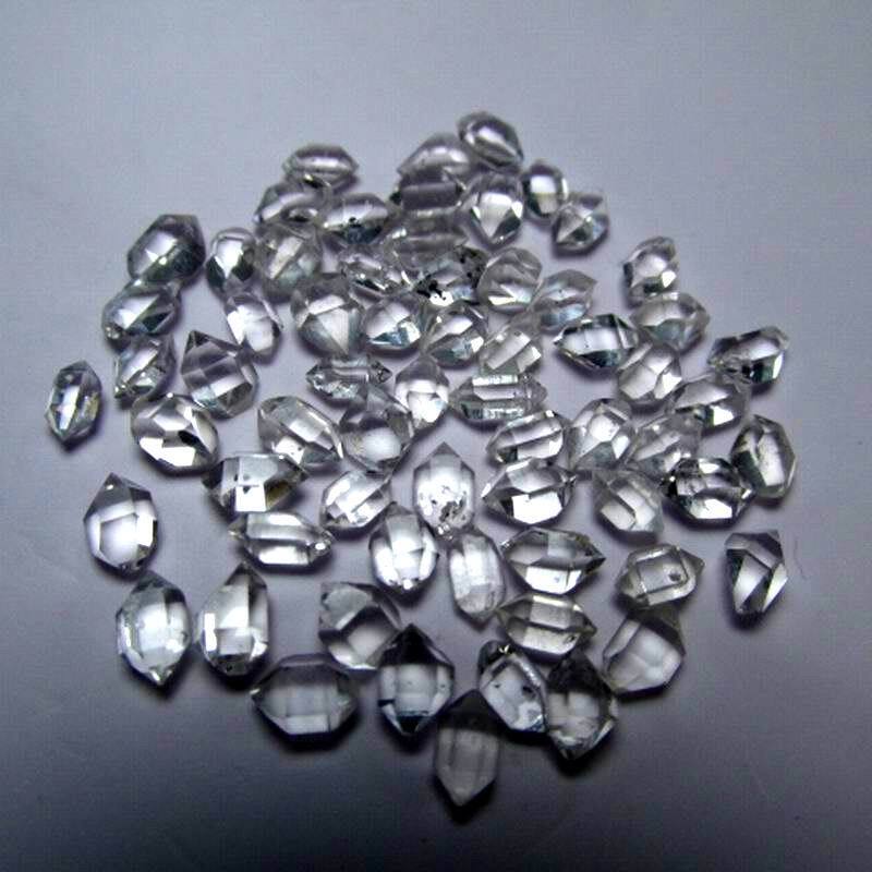 Lot of 60pcs 5-6 mm Top Quality Herkimer Diamond Quartz Crystal Healing