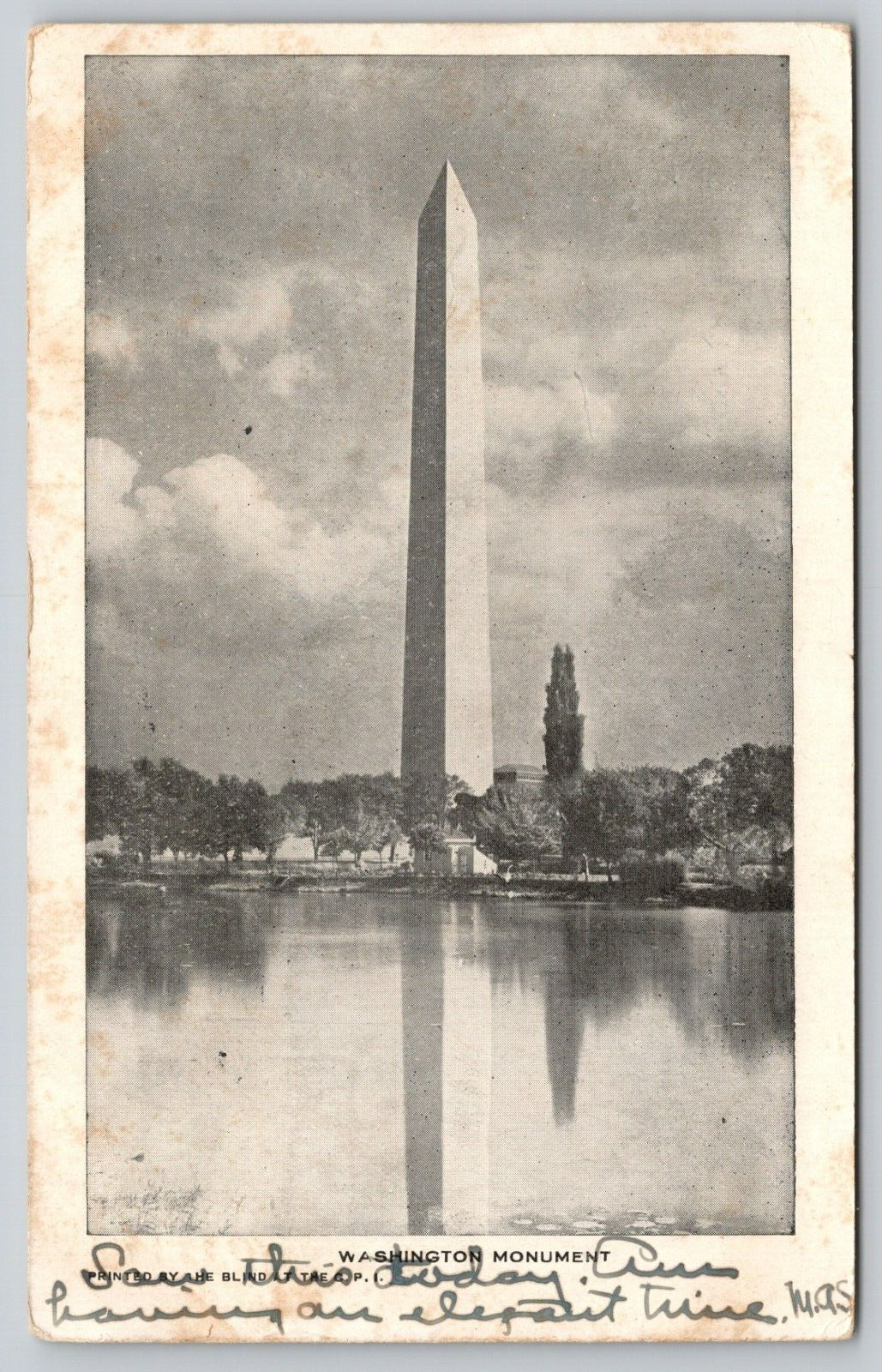 Postcard Washington D.C. Washington Monument PMC A13