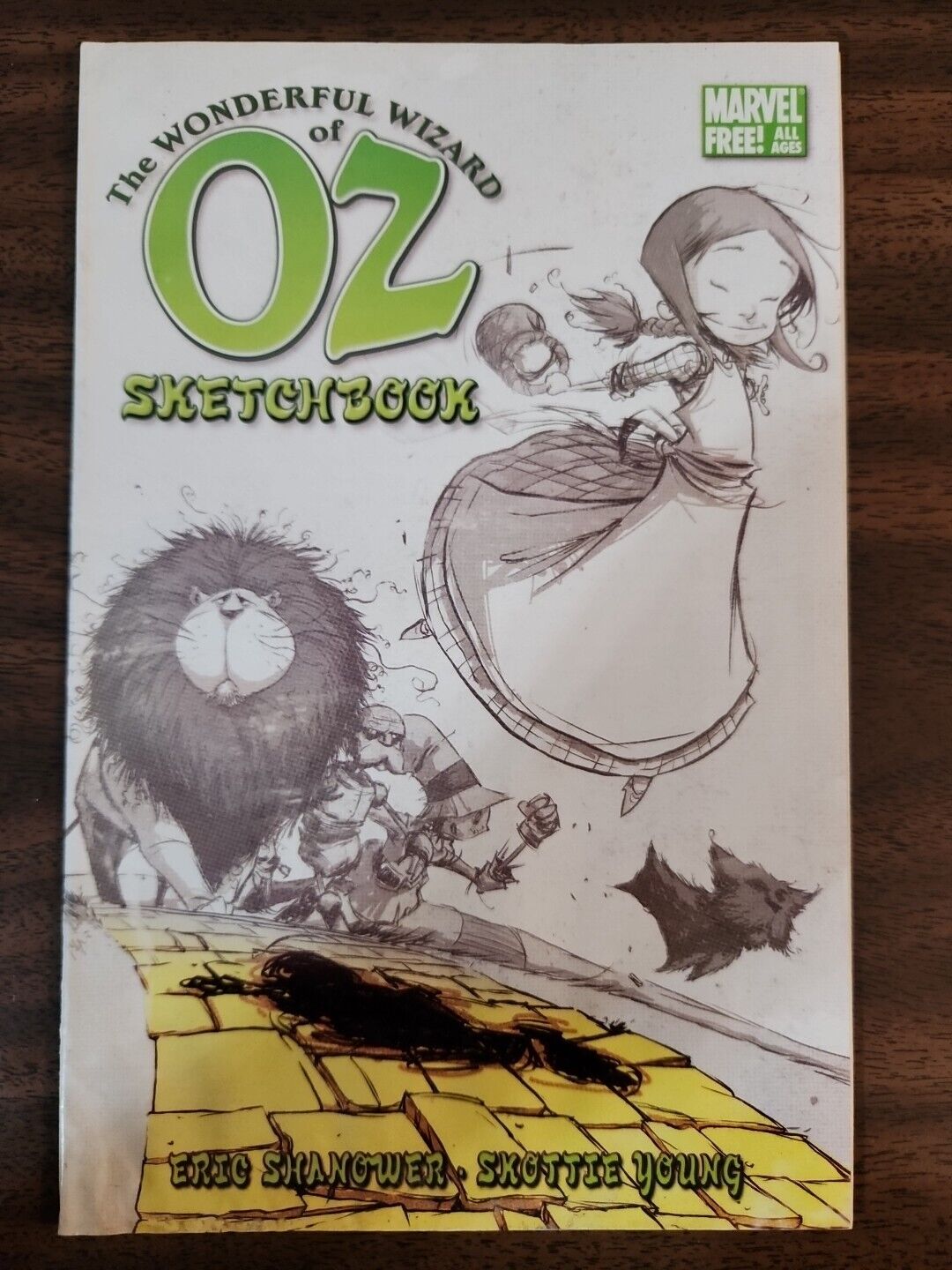 Wonderful Wizard Of Oz Sketchbook #1 Marvel Comics 2008, SKOTTIE YOUNG Cover