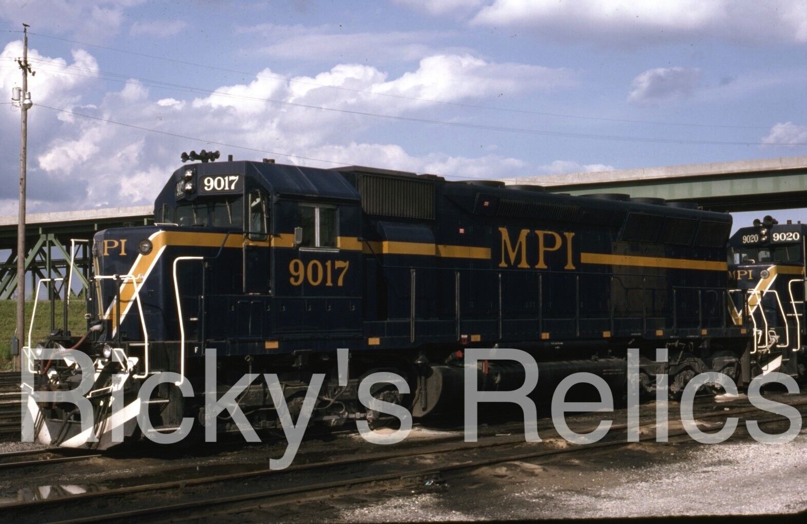 Original Slide MPI #9017 EMD SD45 Motive Power Industries Kansas City KS 1993 SP