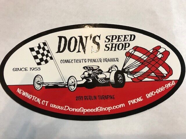Don's Speed Shop Large Decal/Sticker A Racing Legend