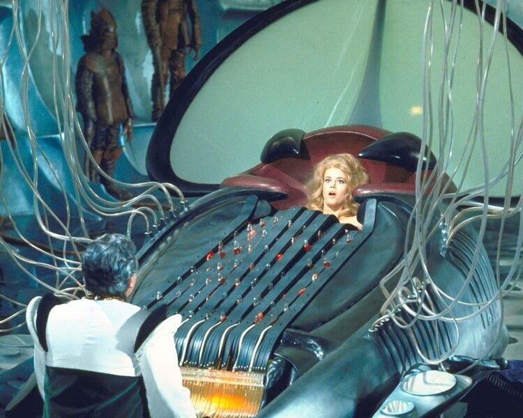 Barbarella 1968 Jane Fonda Trapped in Excessive Machine Vivid Color 8x10 Photo