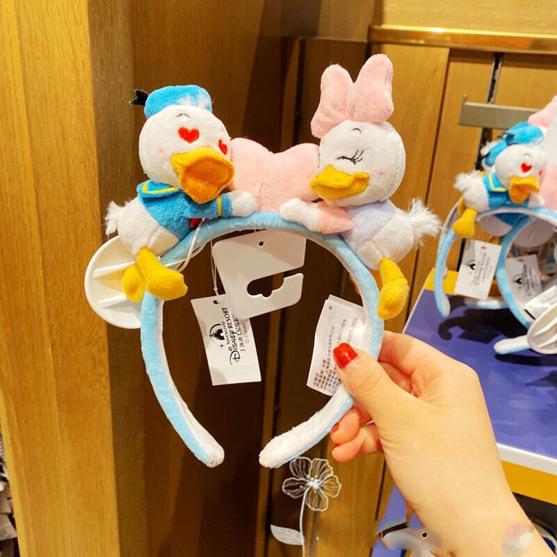 Shanghai Disneyland Disney Minnie Mouse Headband Heart Donald Daisy Duck