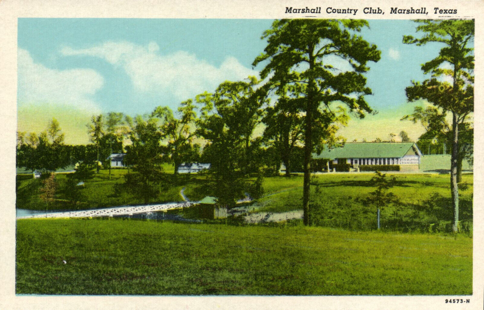 PC GOLF, TEXAS, MARSHALL, MARSHALL COUNTRY CLUB, Vintage Postcard (b45802)