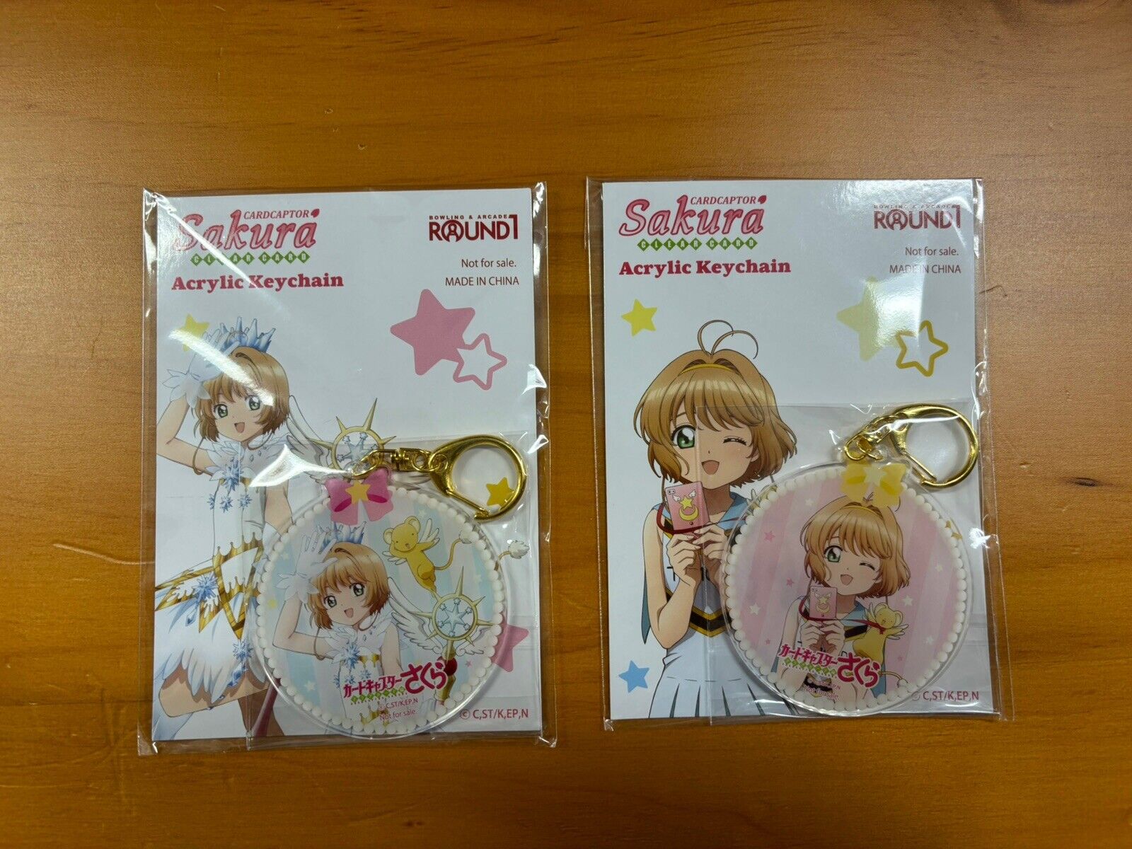 Cardcaptor Sakura Clear Card Round 1 Arcade Exclusive Acrylic Keychain Set