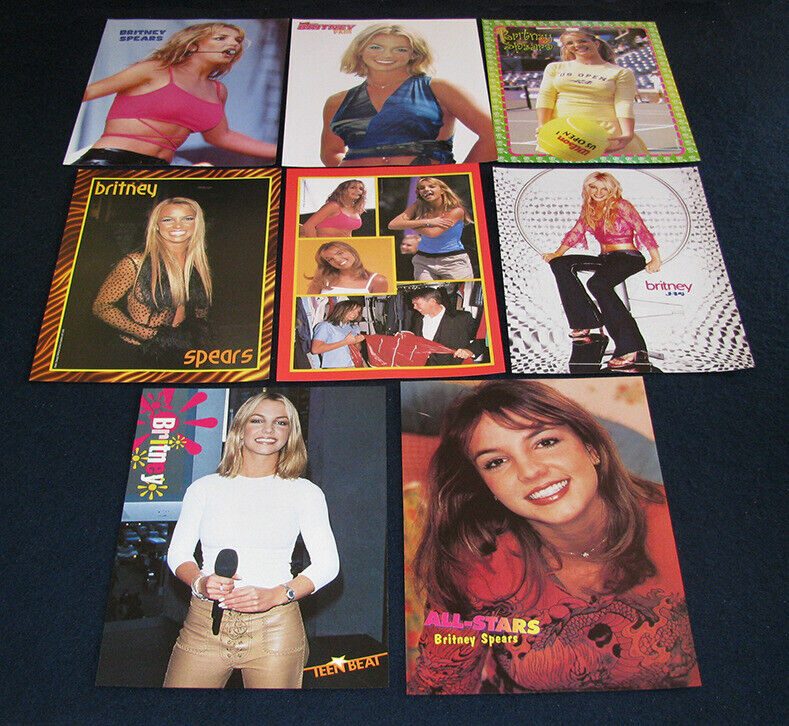 Britney Spears 16 Full page clippings Pinup Articles Lot G541