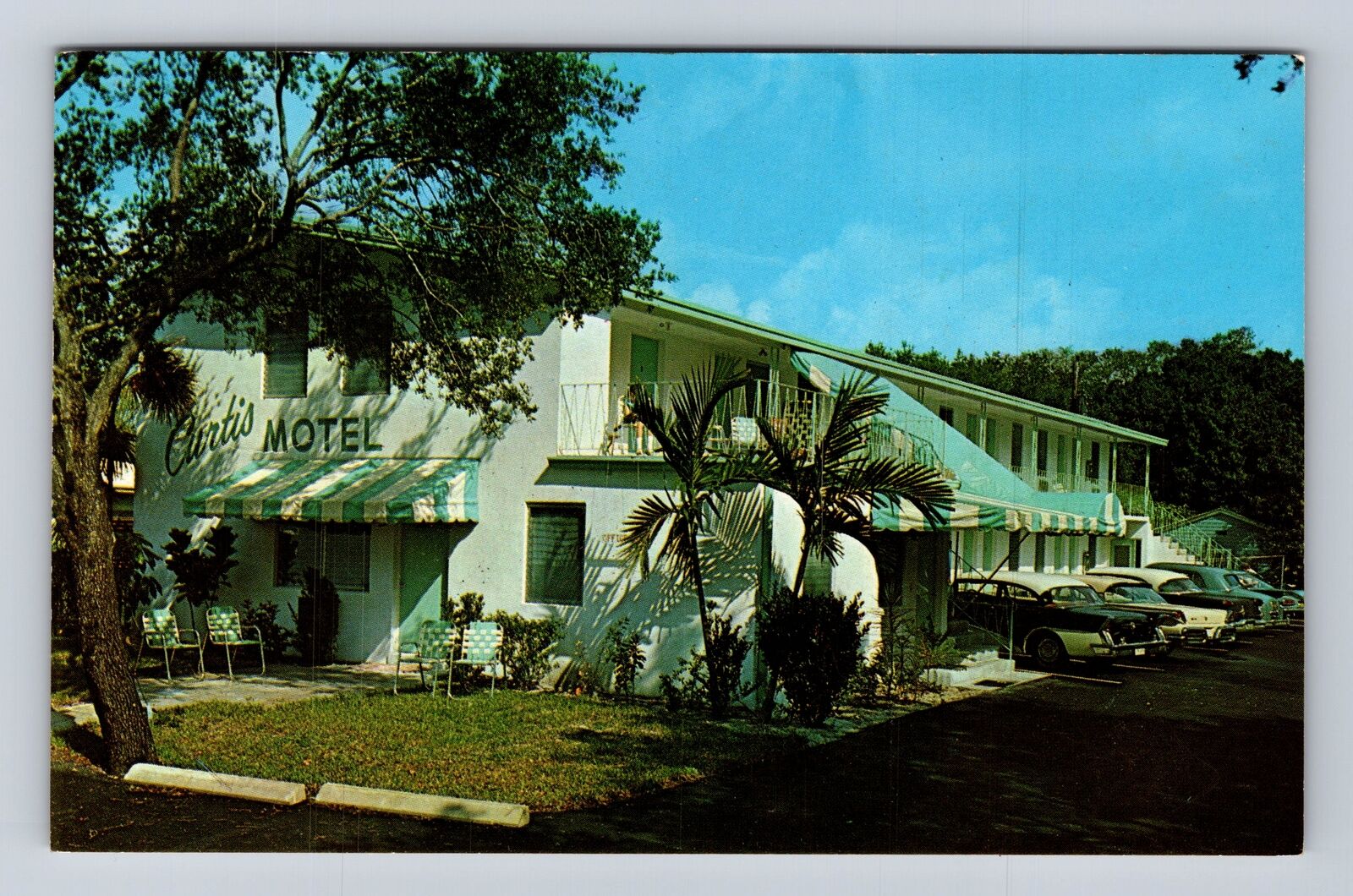 Fort Lauderdale FL-Florida, Curtis Motel, Advertisement, Vintage Postcard