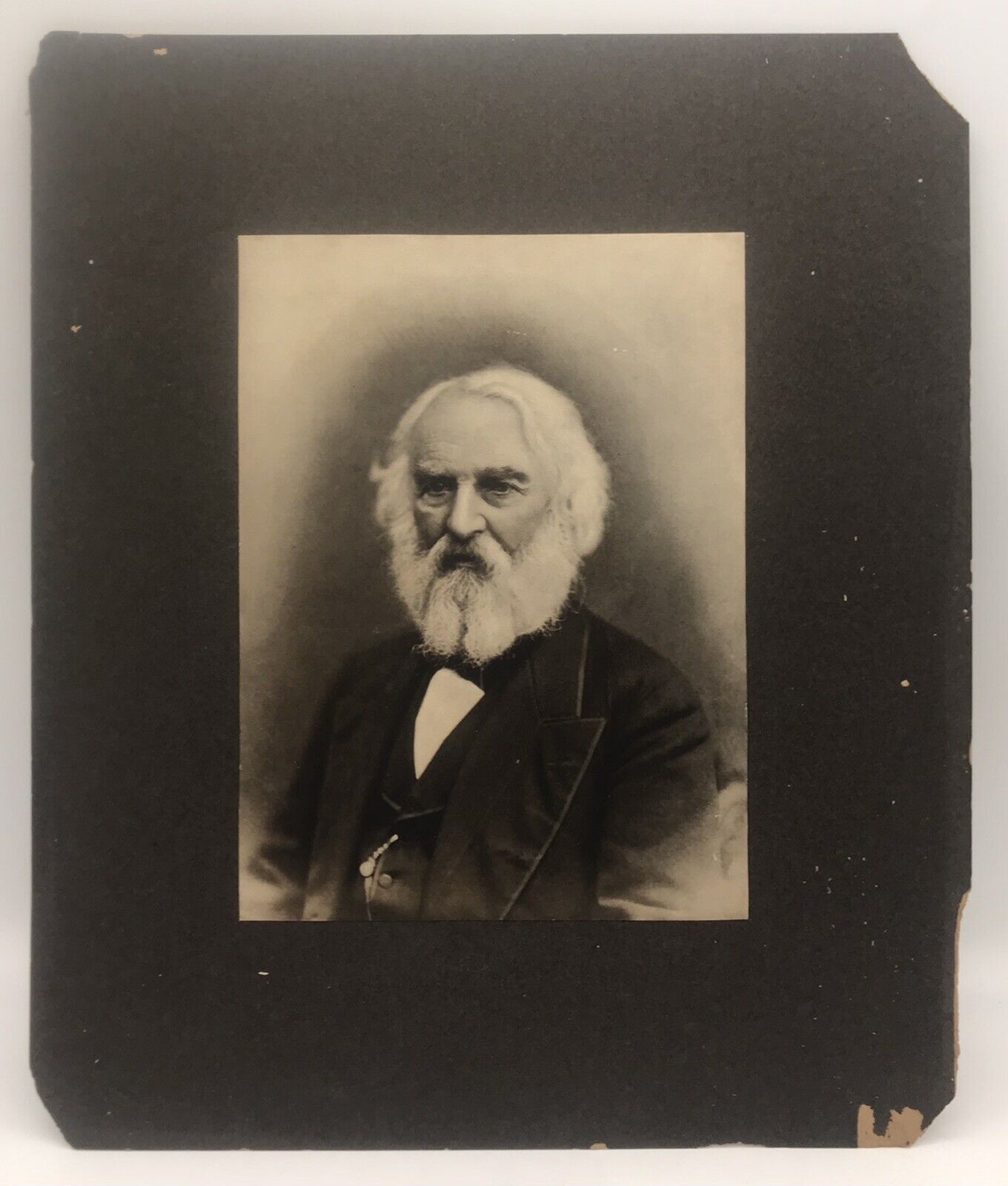 VINTAGE PICTURE OF THE FAMOUS HENRY WADSWORTH LONGFELLOW DATED 1807-1882
