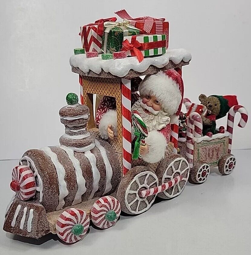 Possible Dreams Clothtique Gingerbread Train Set W/Box  #6003861 Department 56 