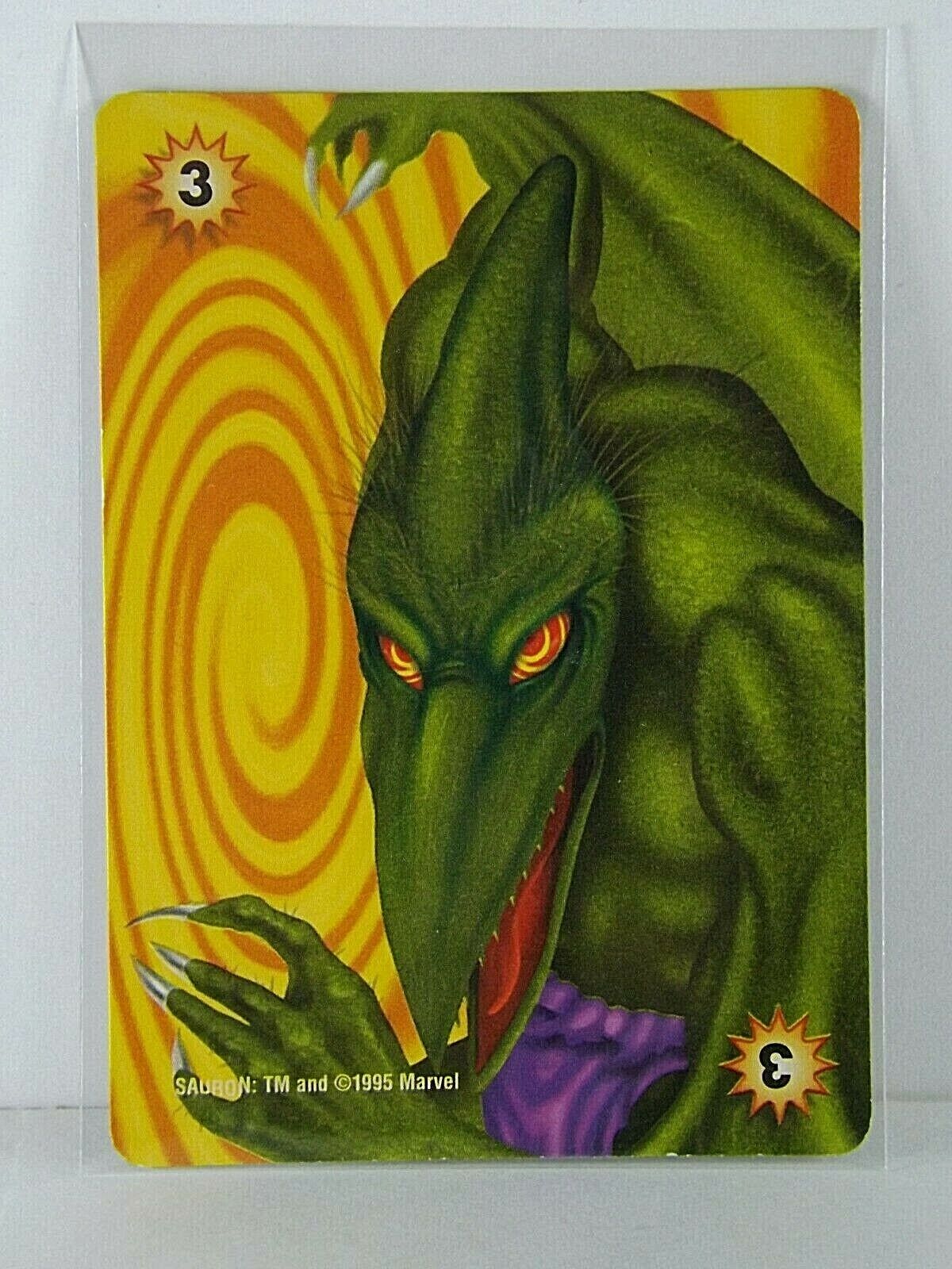 1995 MARVEL OVERPOWER Sauron Card Game Fleer Marvel Universe Villain 